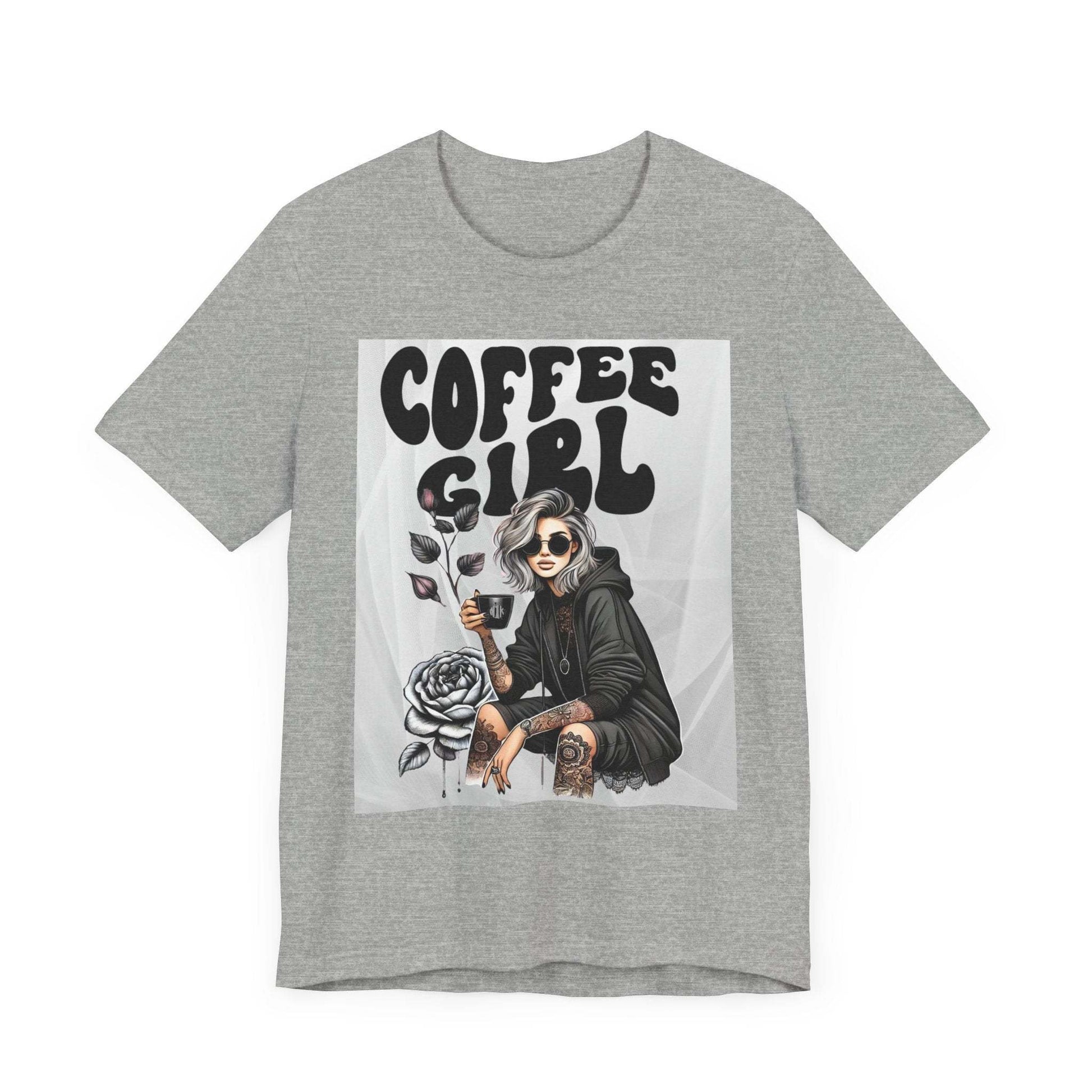 Tattooed Coffee Girl Unisex Jersey Short Sleeve Tee