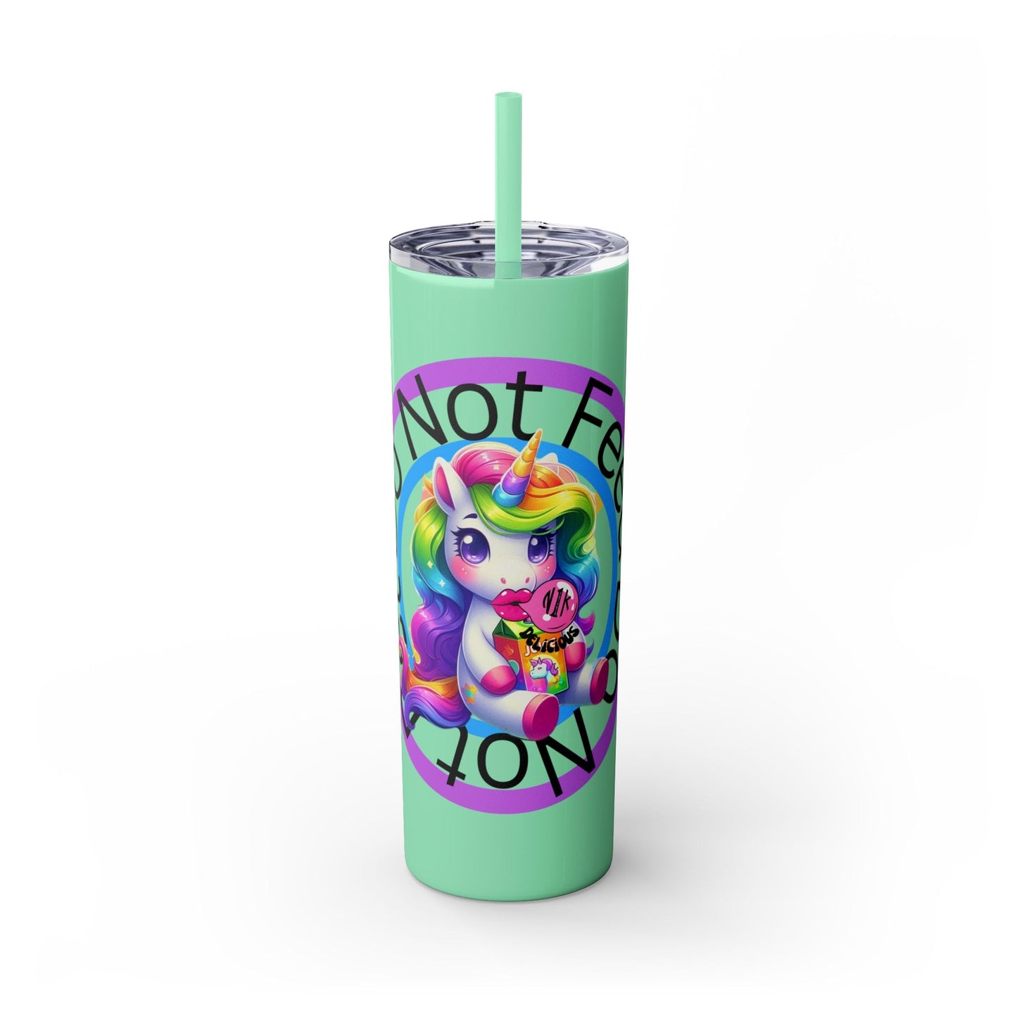 Feed Unicorn Skinny Tumbler