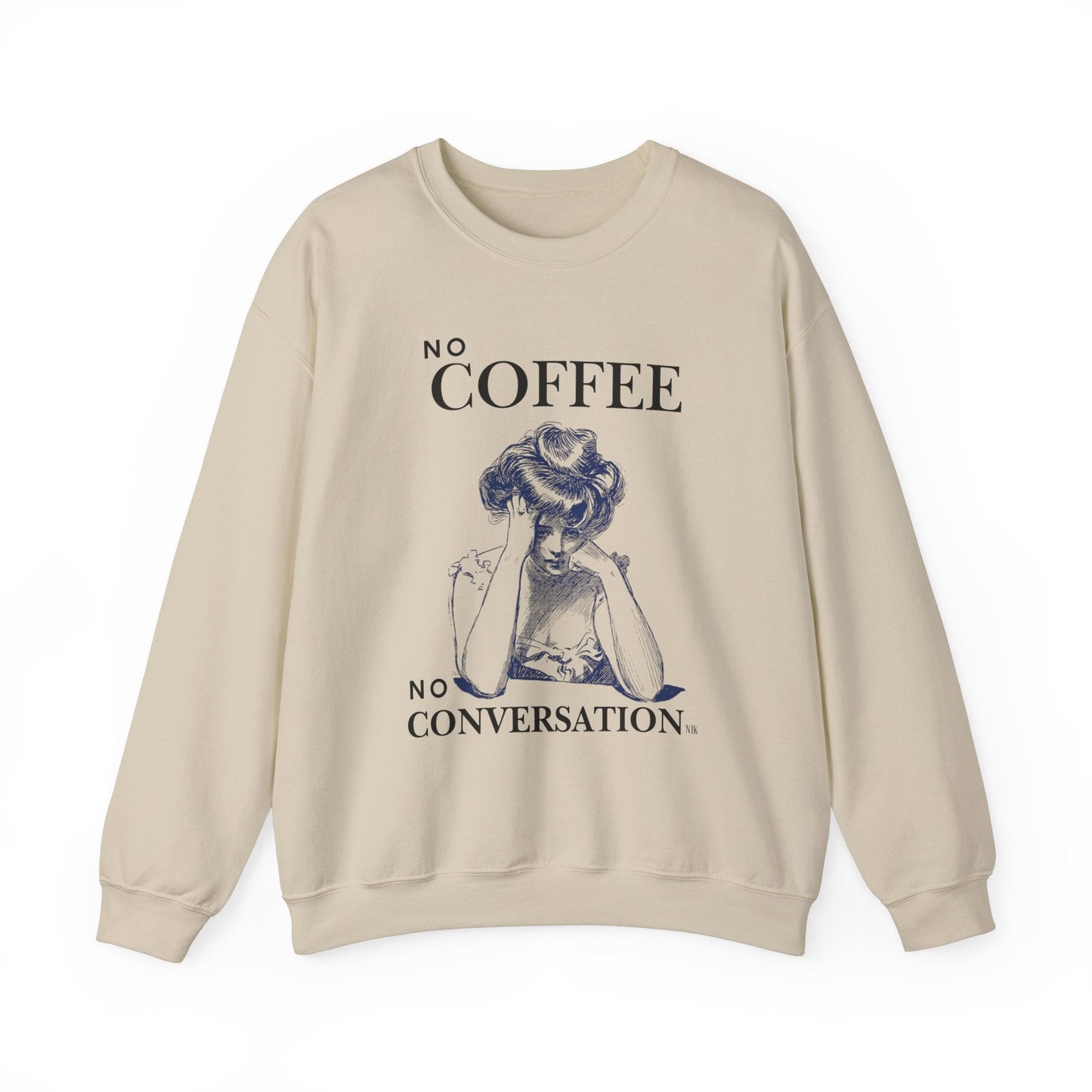 No Coffee No Conversation Unisex Heavy Blend™ Crewneck Sweatshirt