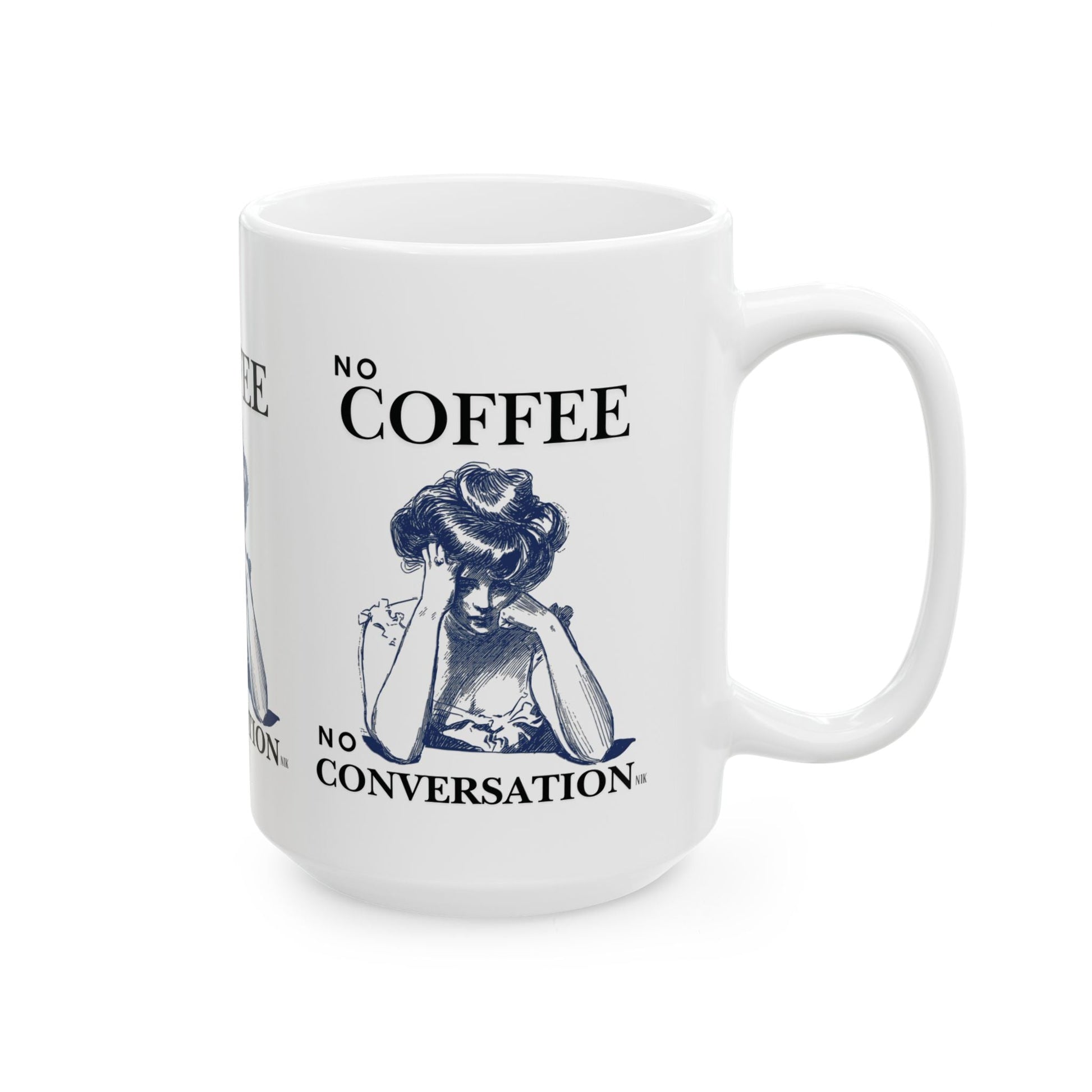 Conversation Ceramic Mug