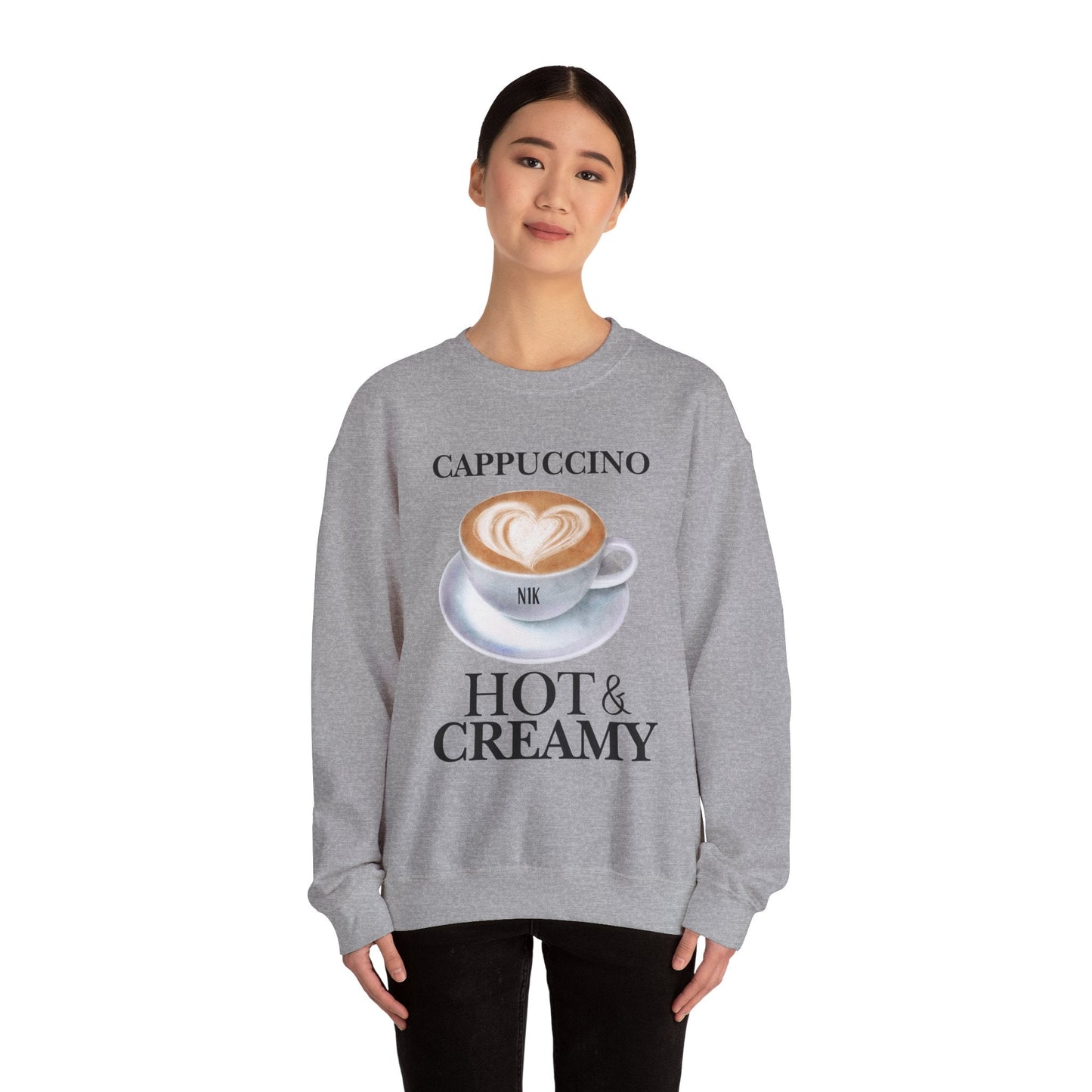 Creamy Sweatshirt Unisex Heavy Blend™ Crewneck Sweatshirt Cappuccino Hot