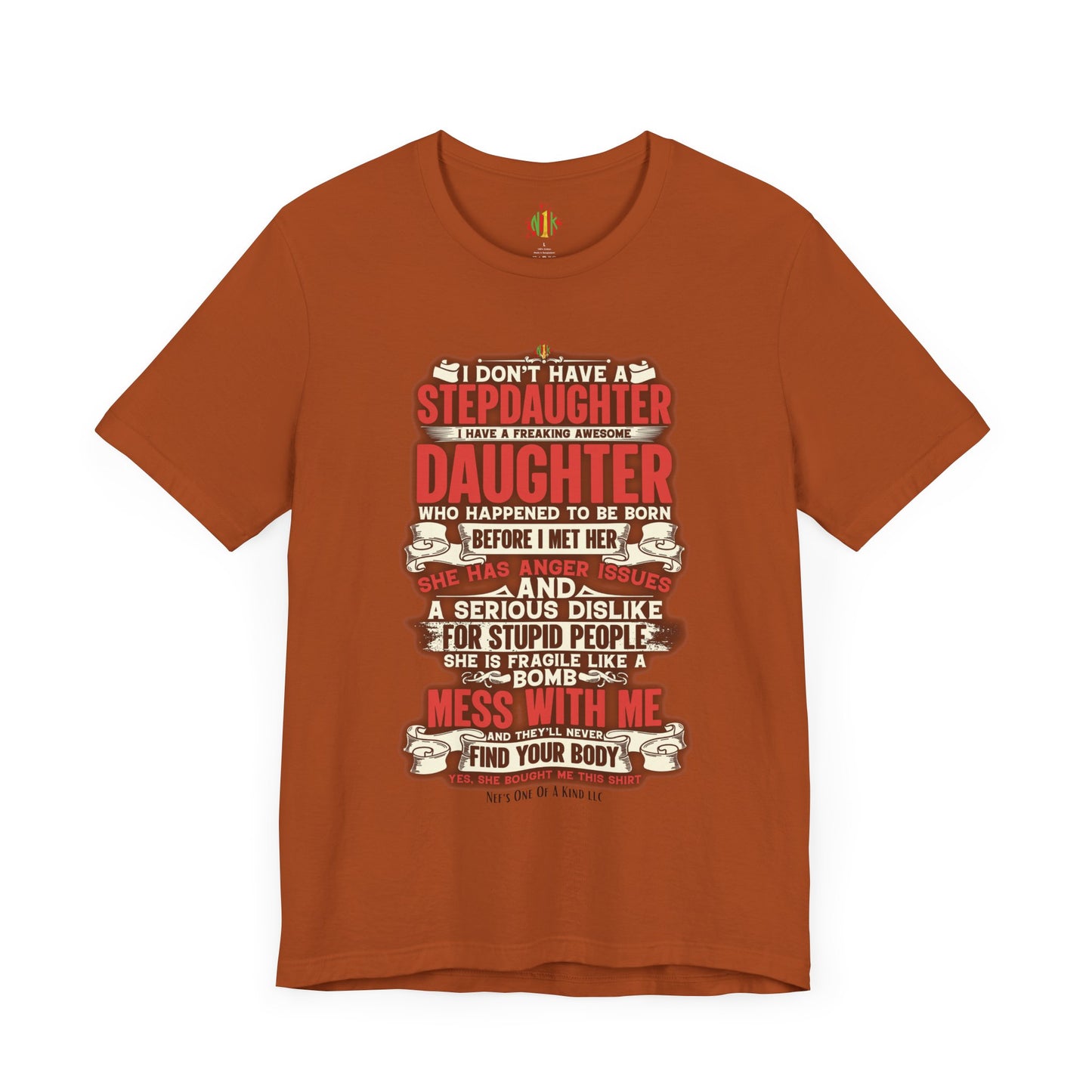 The love of a stepdaughter from a Stepfather Short Sleeve Tee