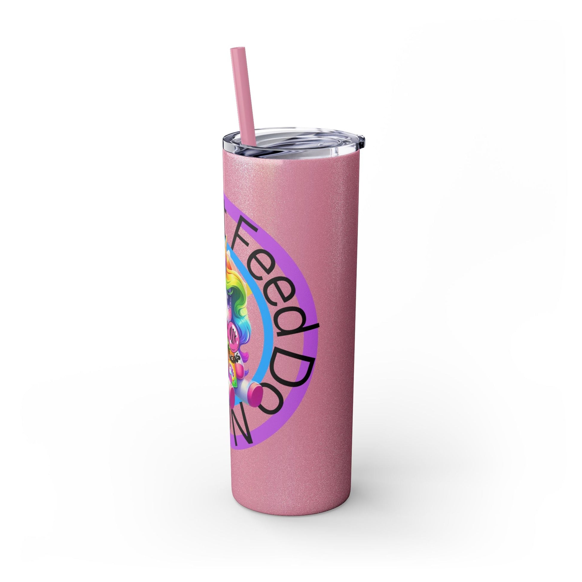 Feed Unicorn Skinny Tumbler