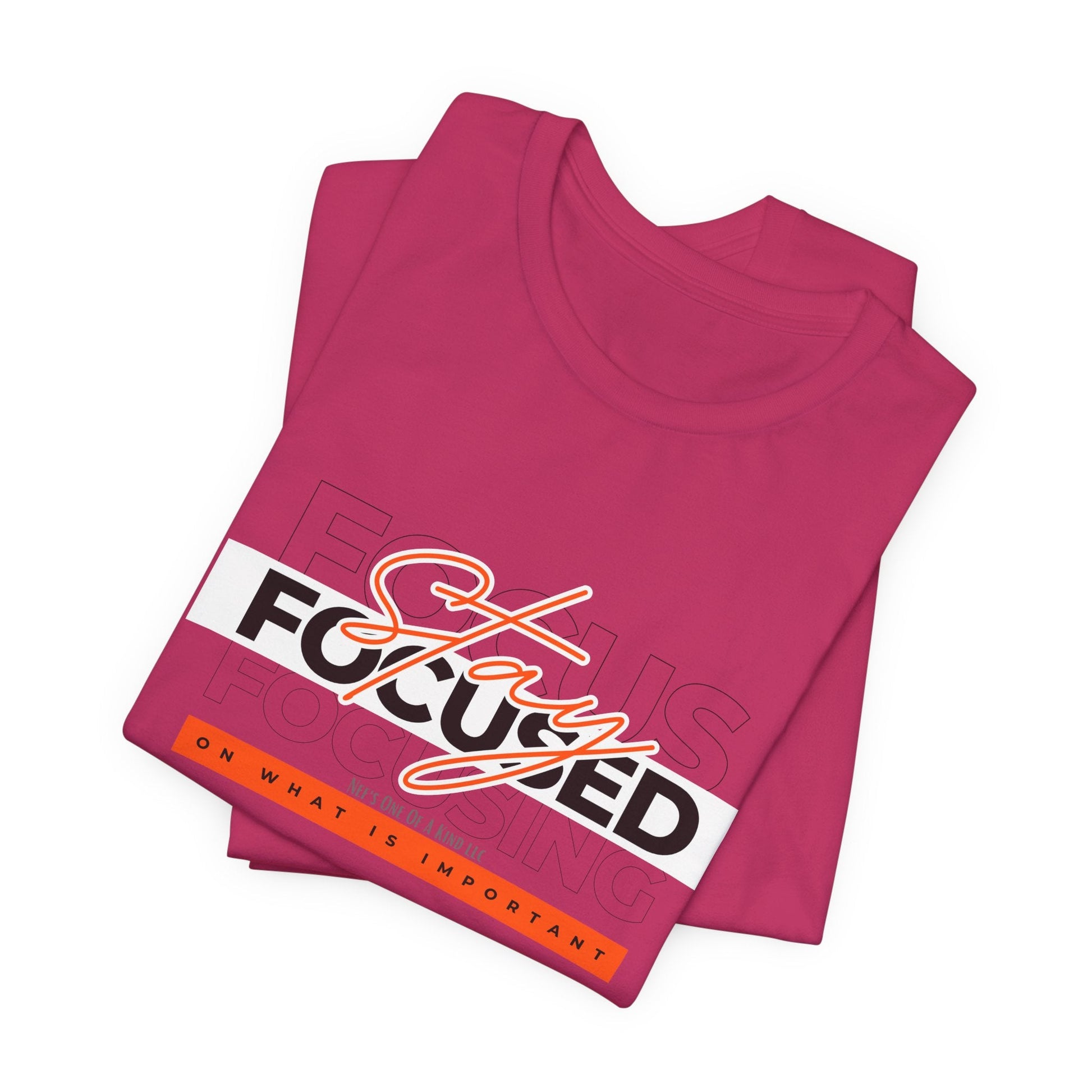 Stay Focused Unisex Jersey Short Sleeve Tee