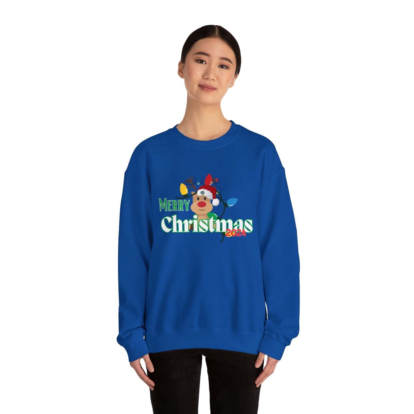 Merry Christmas 2024 Unisex Heavy Blend™ Crewneck Sweatshirt