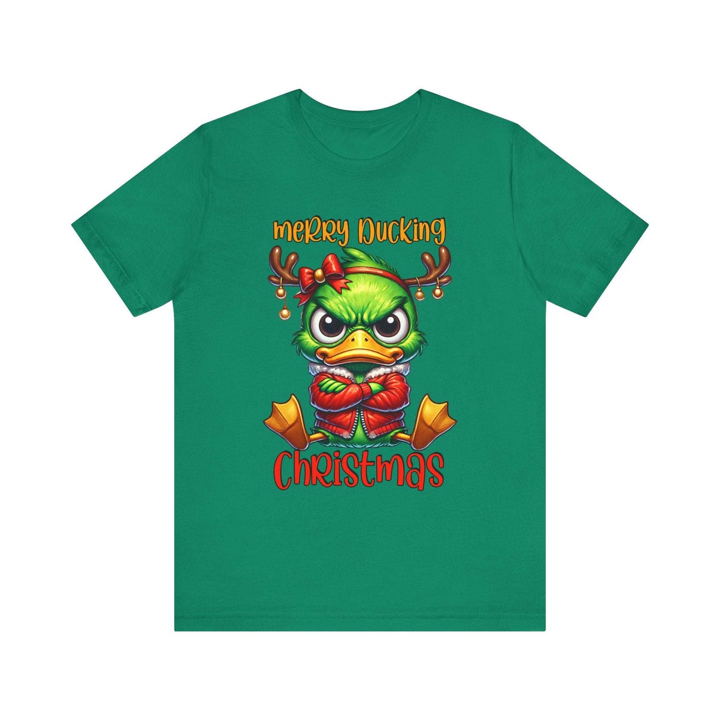 Merry Ducking Christmas Unisex Jersey Short Sleeve Tee