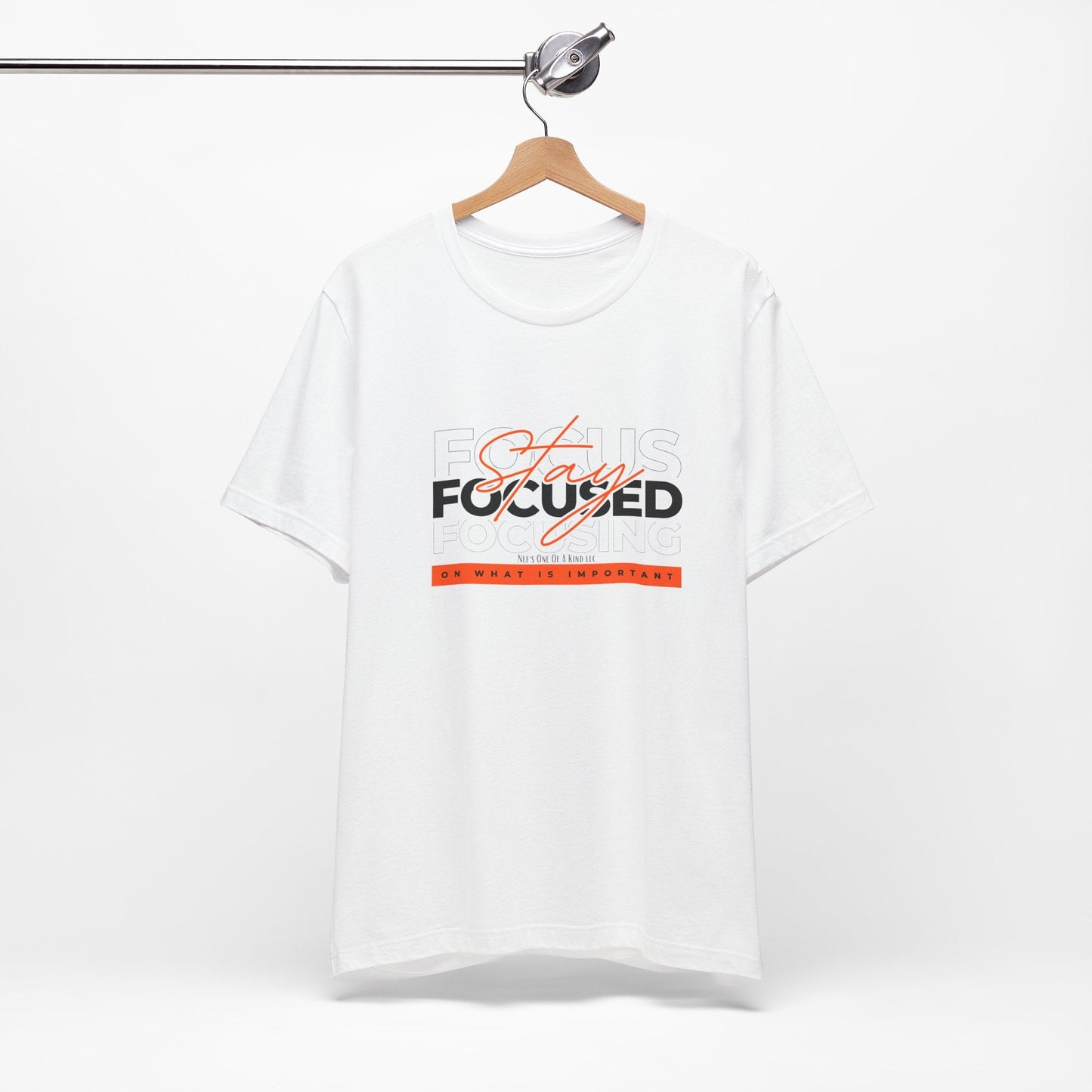 Stay Focused Unisex Jersey Short Sleeve Tee