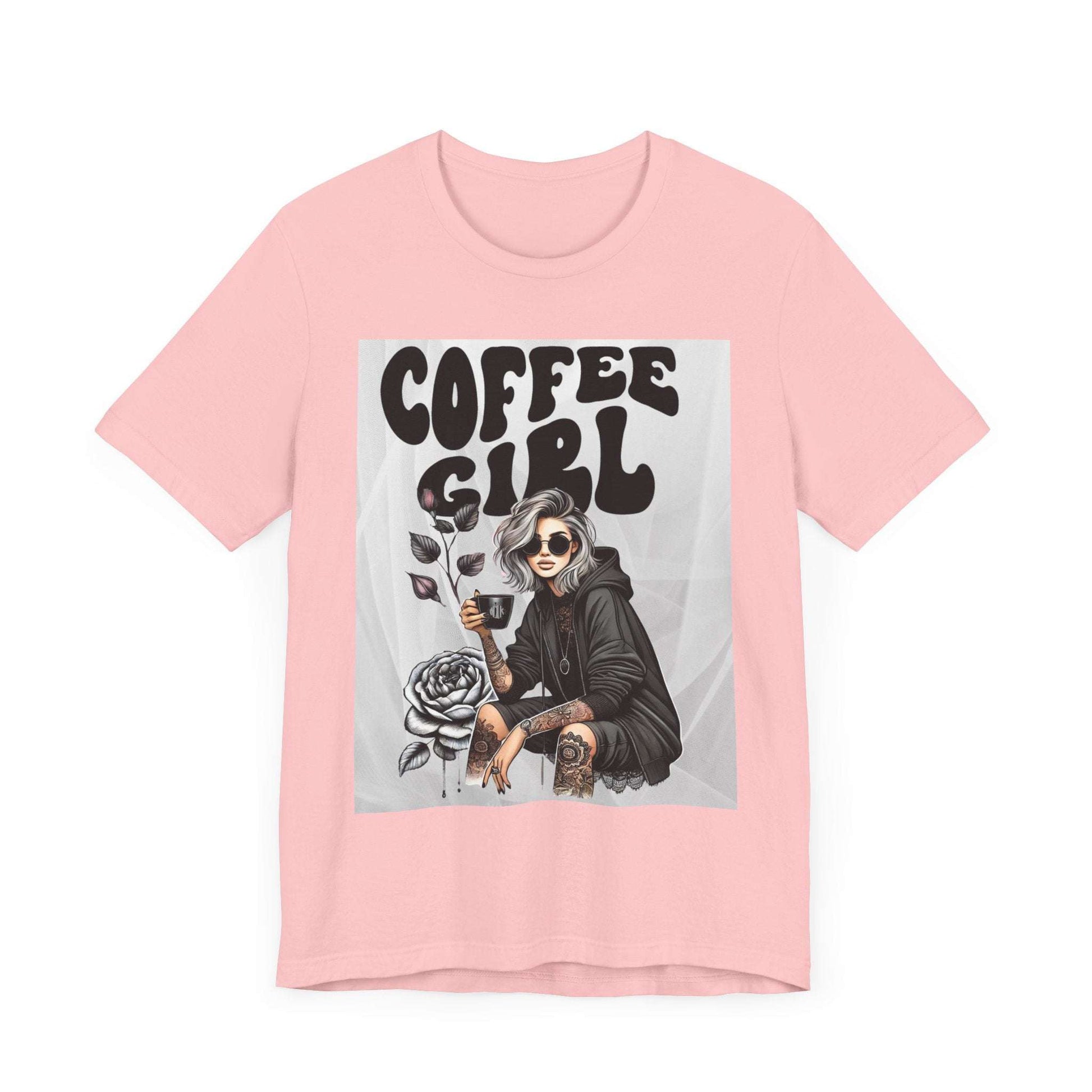 Tattooed Coffee Girl Unisex Jersey Short Sleeve Tee