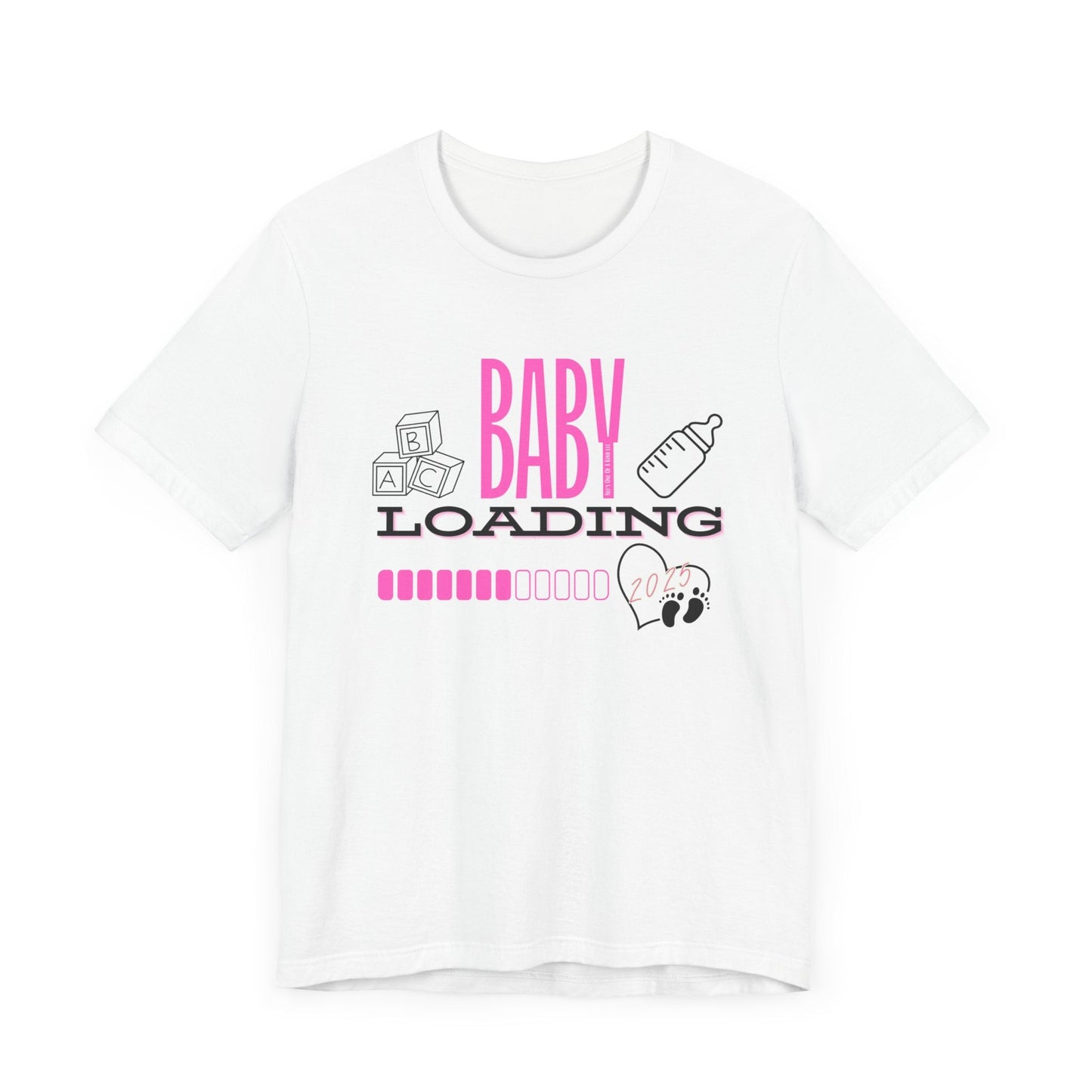 Baby Loading 2025 Pink Unisex Jersey Short Sleeve Tee