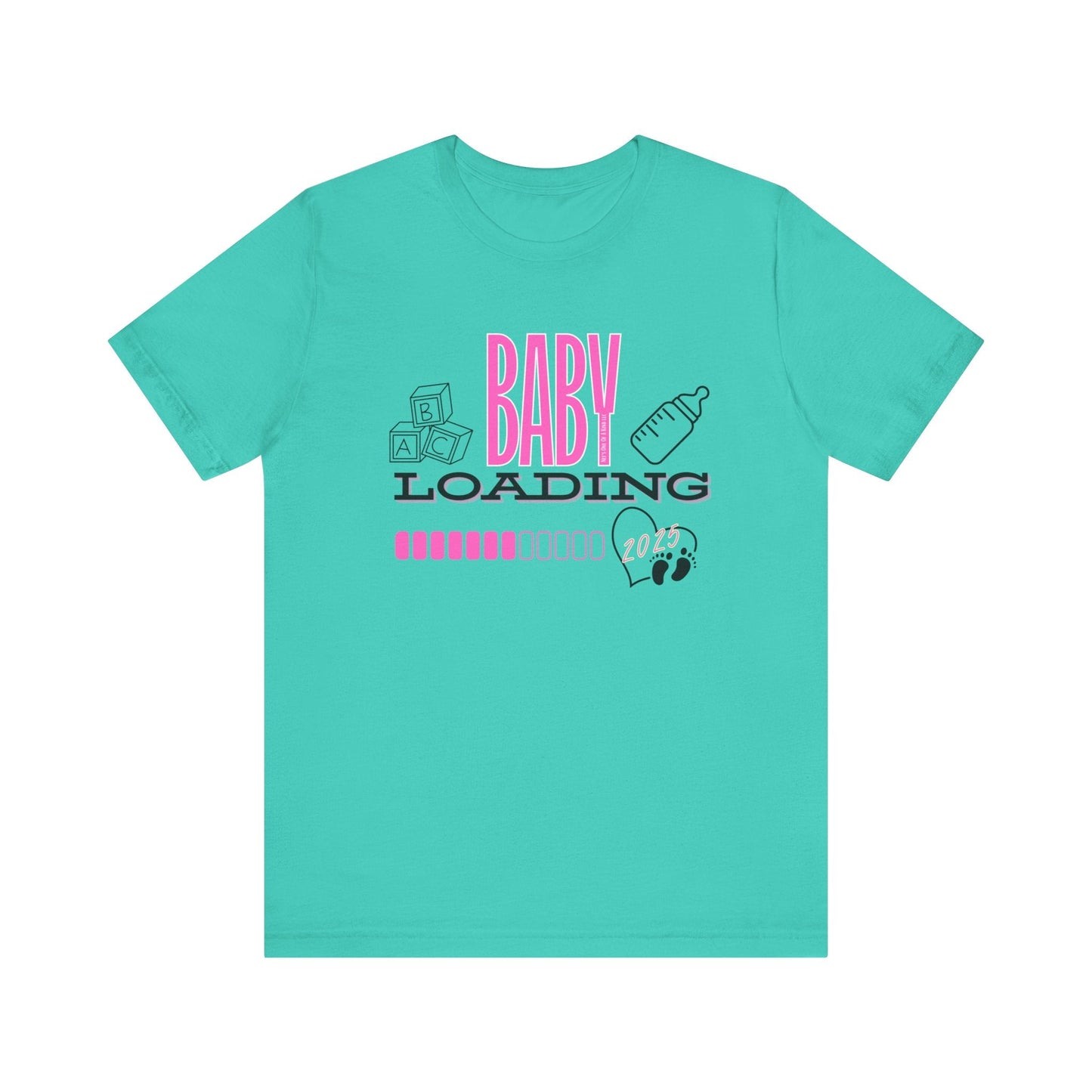 Baby Loading 2025 Pink Unisex Jersey Short Sleeve Tee