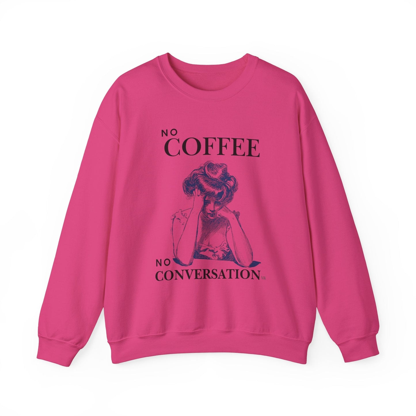 No Coffee No Conversation Unisex Heavy Blend™ Crewneck Sweatshirt