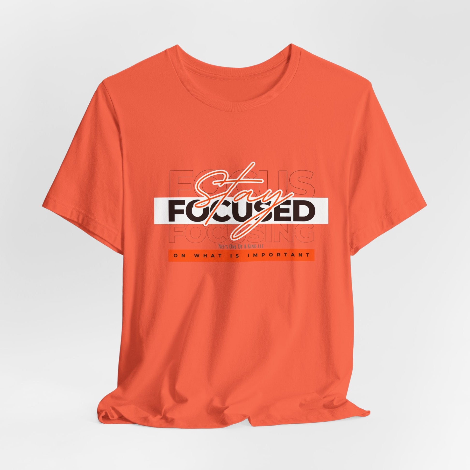 Stay Focused Unisex Jersey Short Sleeve Tee