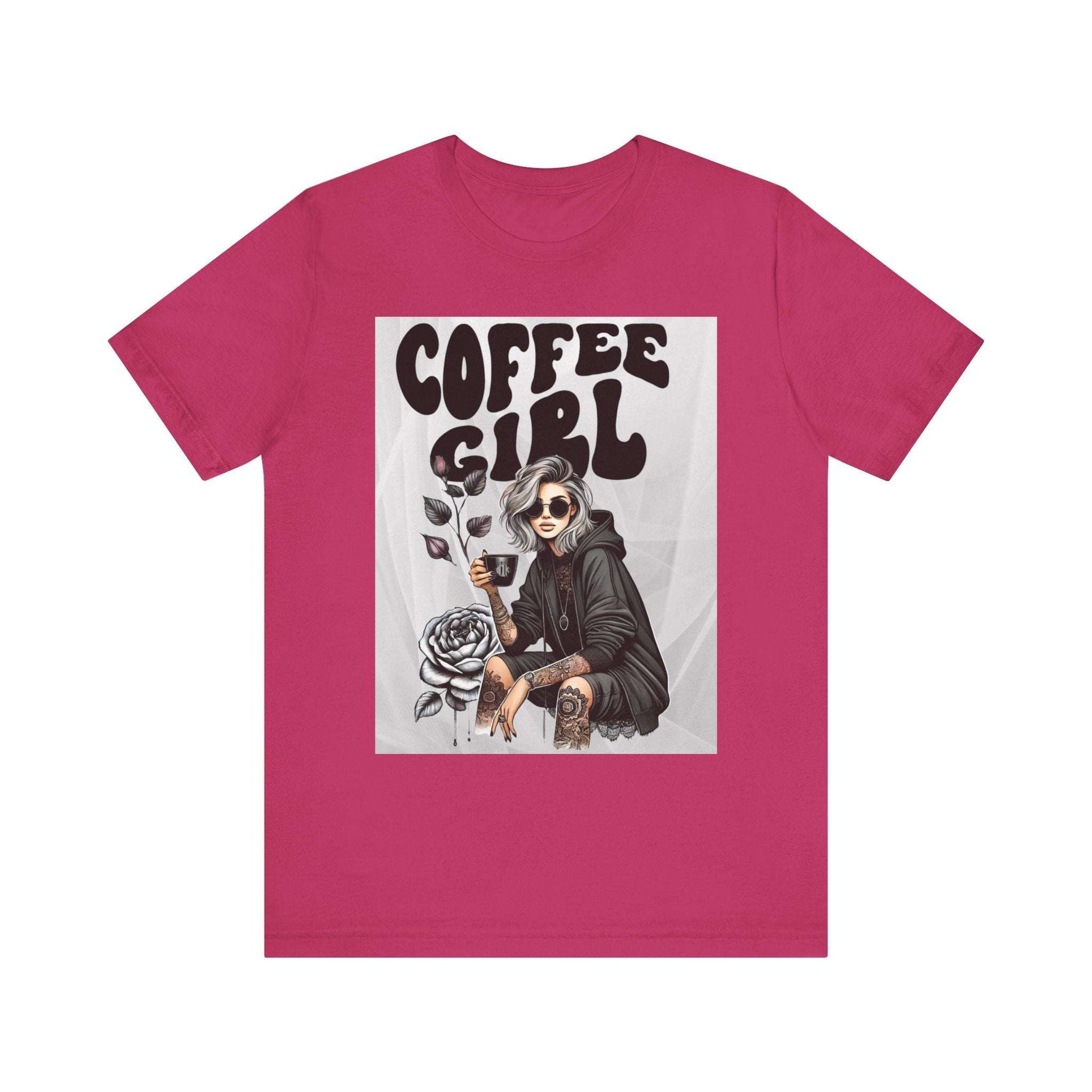 Tattooed Coffee Girl Unisex Jersey Short Sleeve Tee