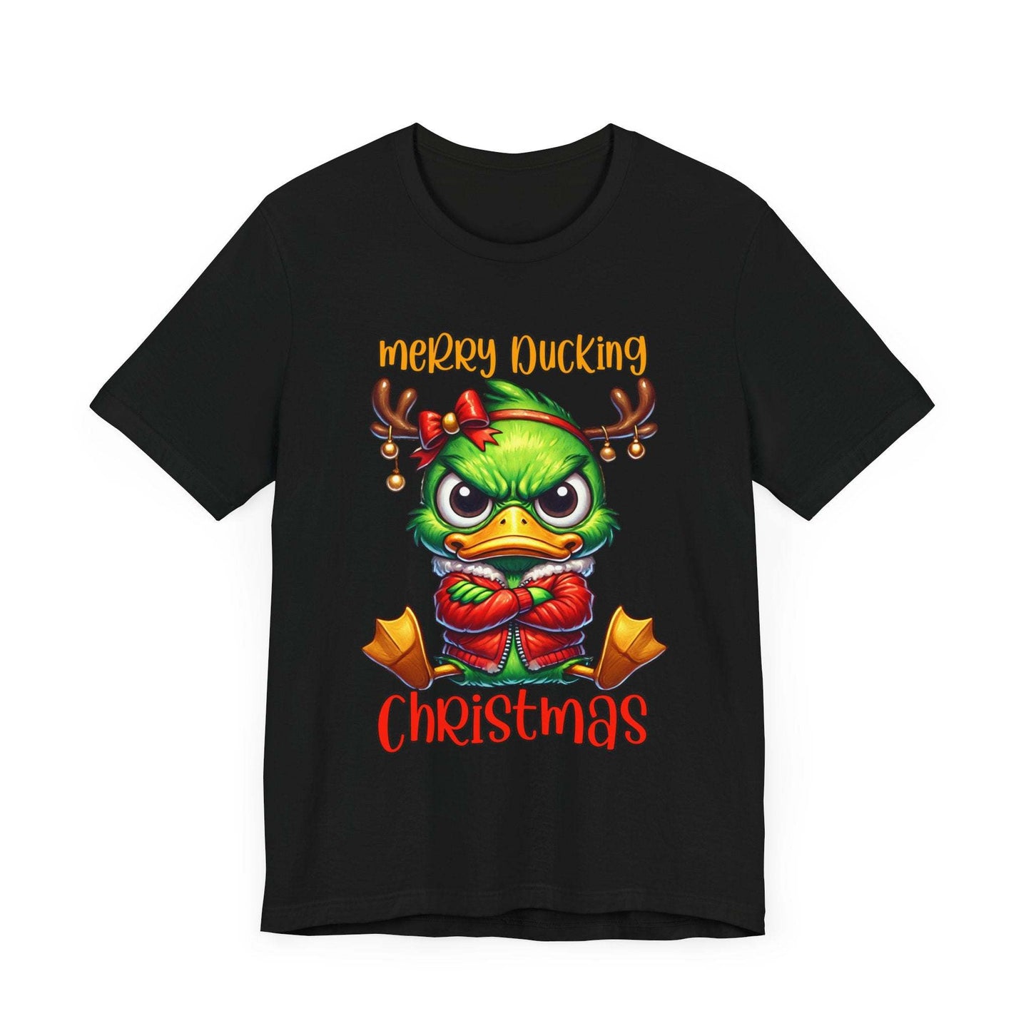 Merry Ducking Christmas Unisex Jersey Short Sleeve Tee