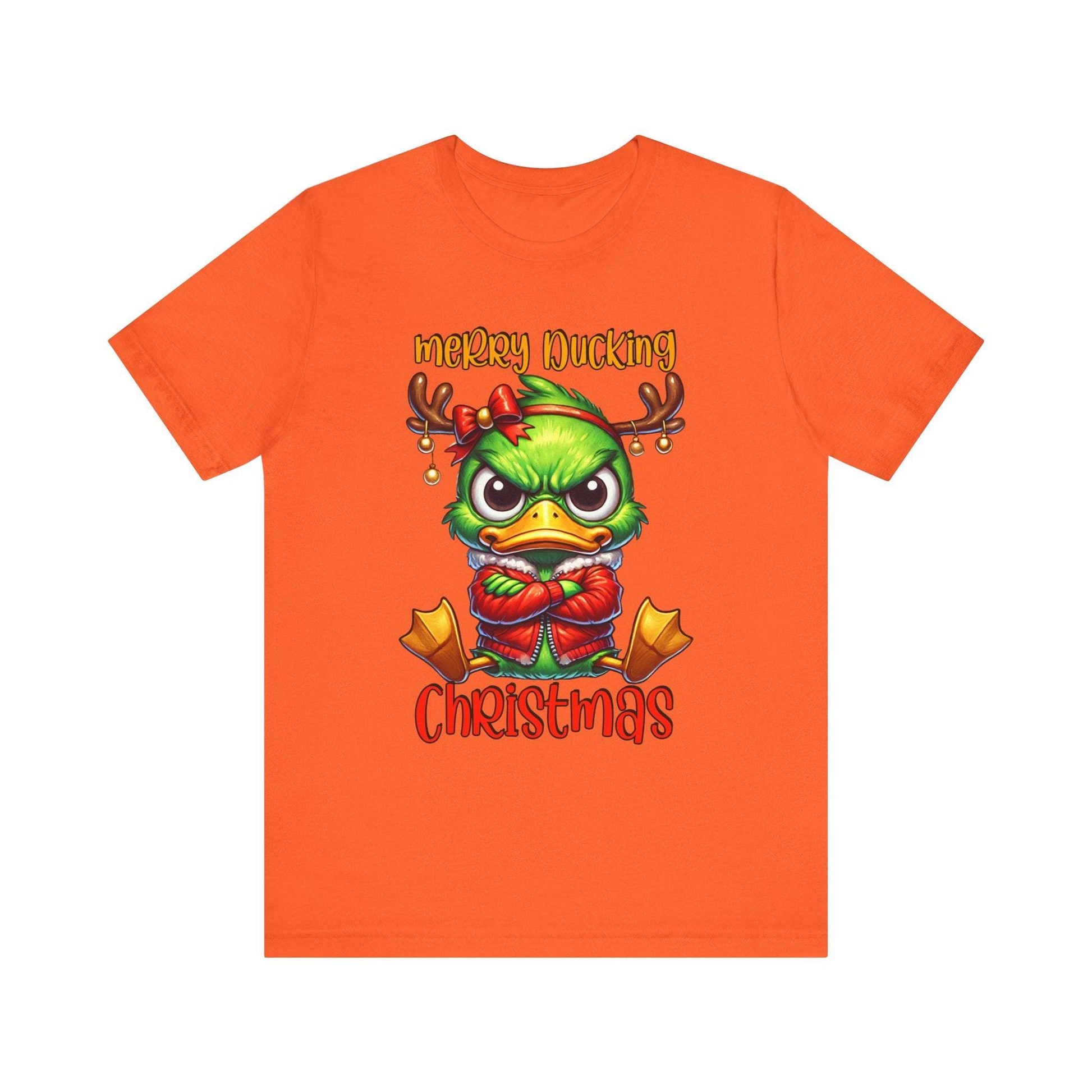 Merry Ducking Christmas Unisex Jersey Short Sleeve Tee