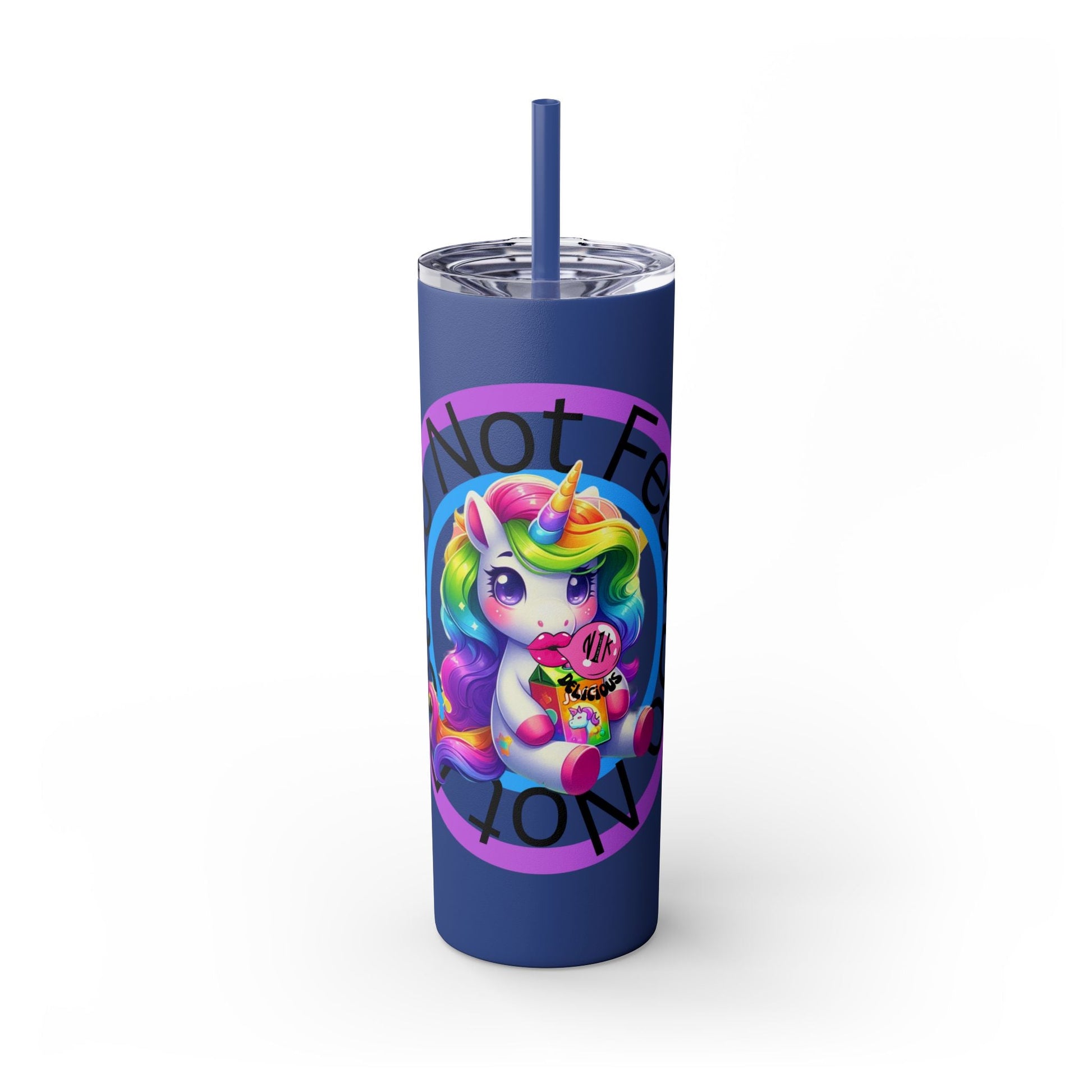 Feed Unicorn Skinny Tumbler