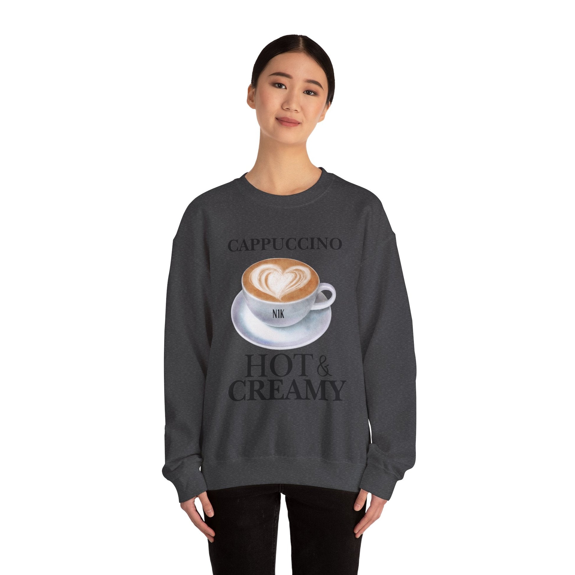 Creamy Sweatshirt Unisex Heavy Blend™ Crewneck Sweatshirt Cappuccino Hot