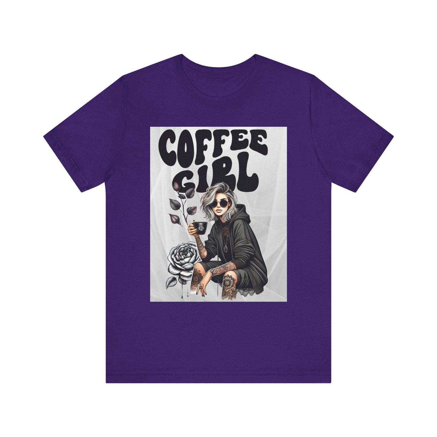 Tattooed Coffee Girl Unisex Jersey Short Sleeve Tee