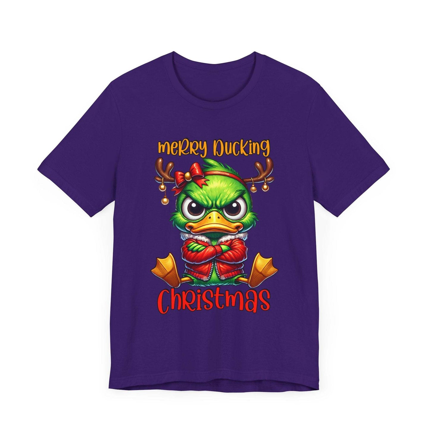 Merry Ducking Christmas Unisex Jersey Short Sleeve Tee