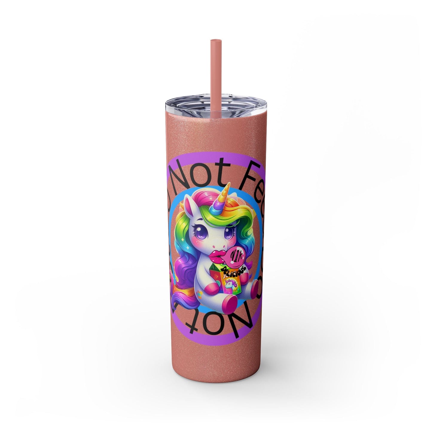 Feed Unicorn Skinny Tumbler