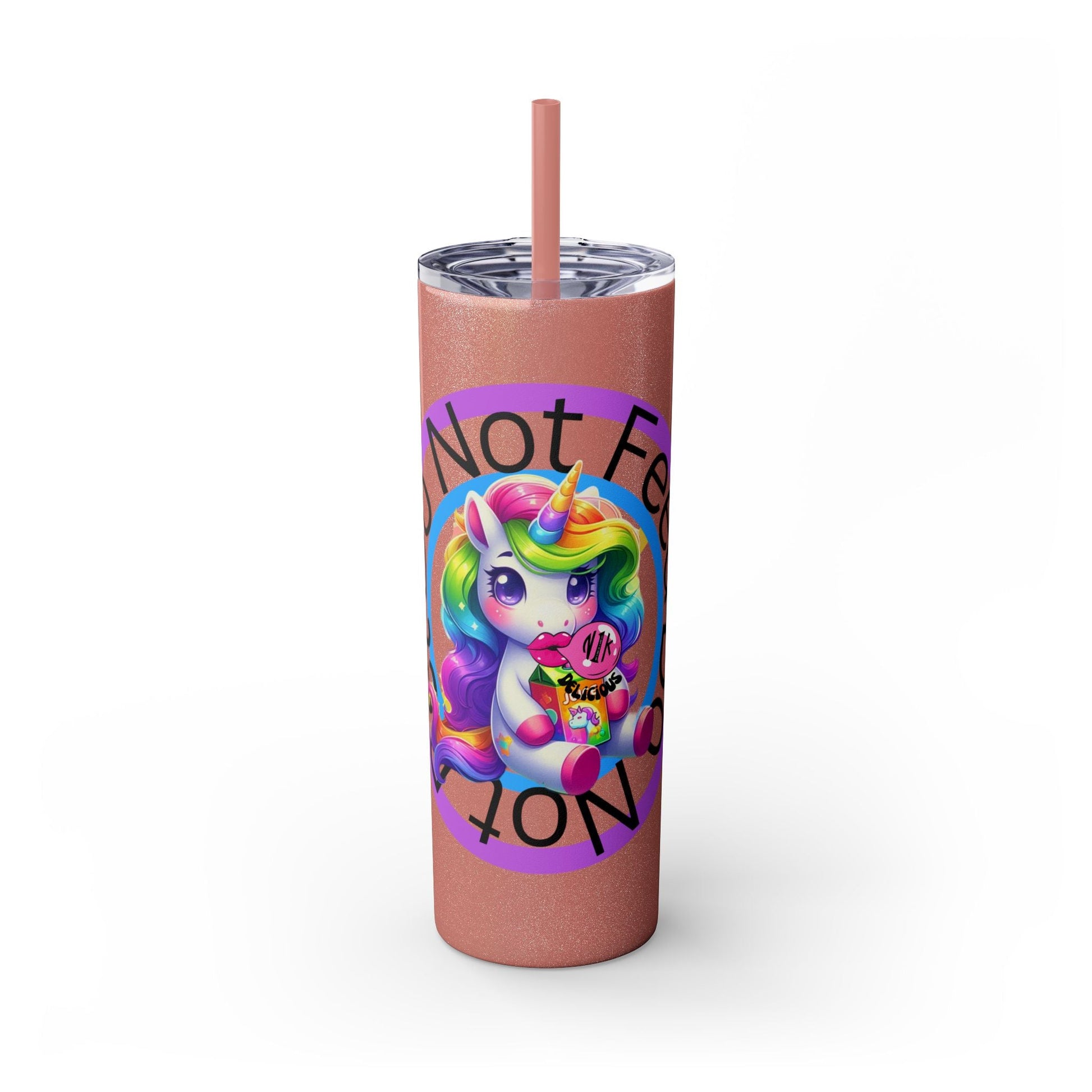 Feed Unicorn Skinny Tumbler