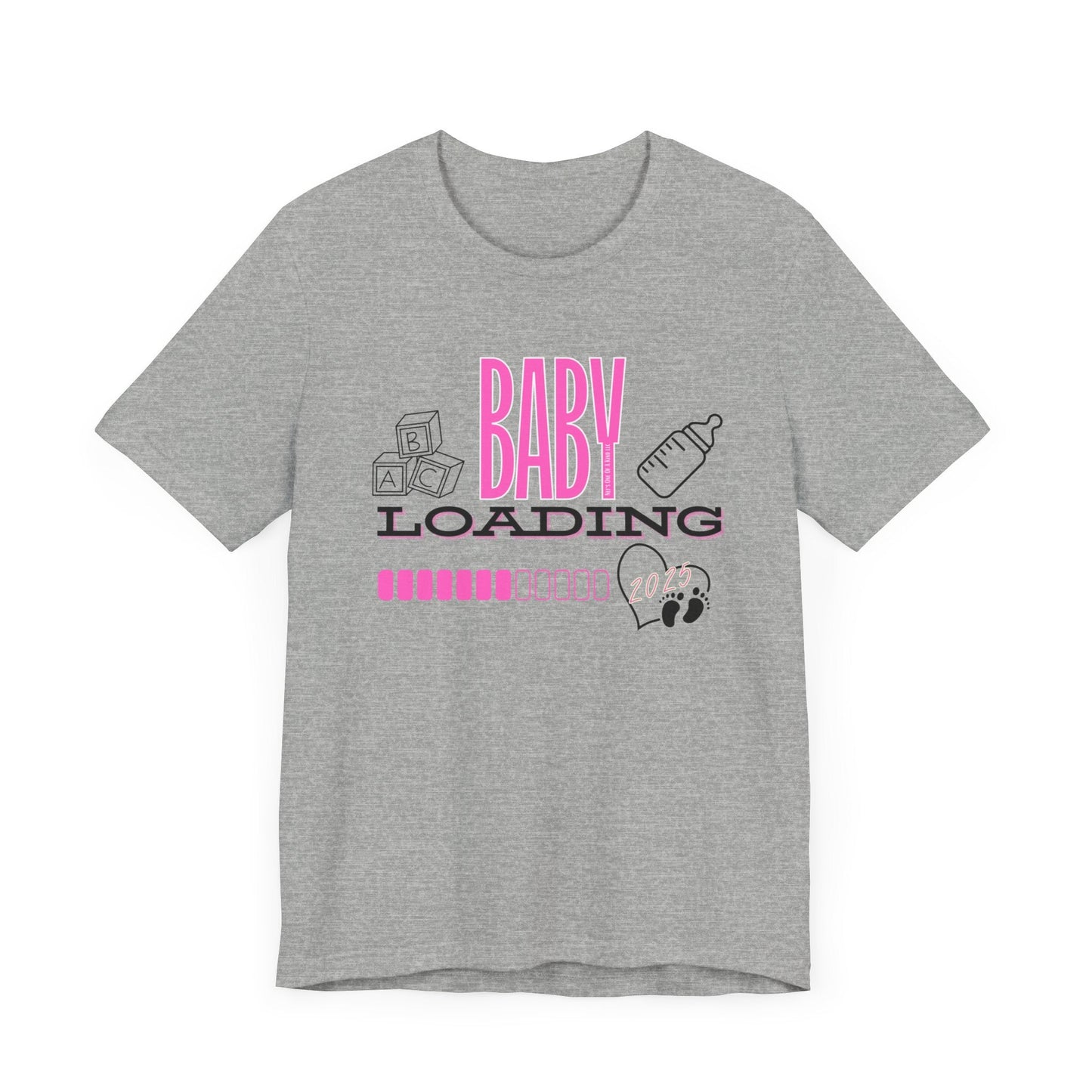 Baby Loading 2025 Pink Unisex Jersey Short Sleeve Tee