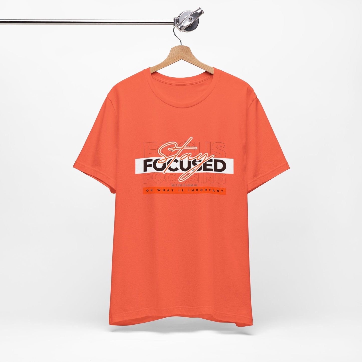 Stay Focused Unisex Jersey Short Sleeve Tee