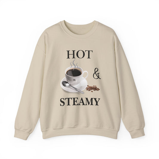 Hot and Steamy Cofee Unisex Heavy Blend™ Crewneck Sweatshirt