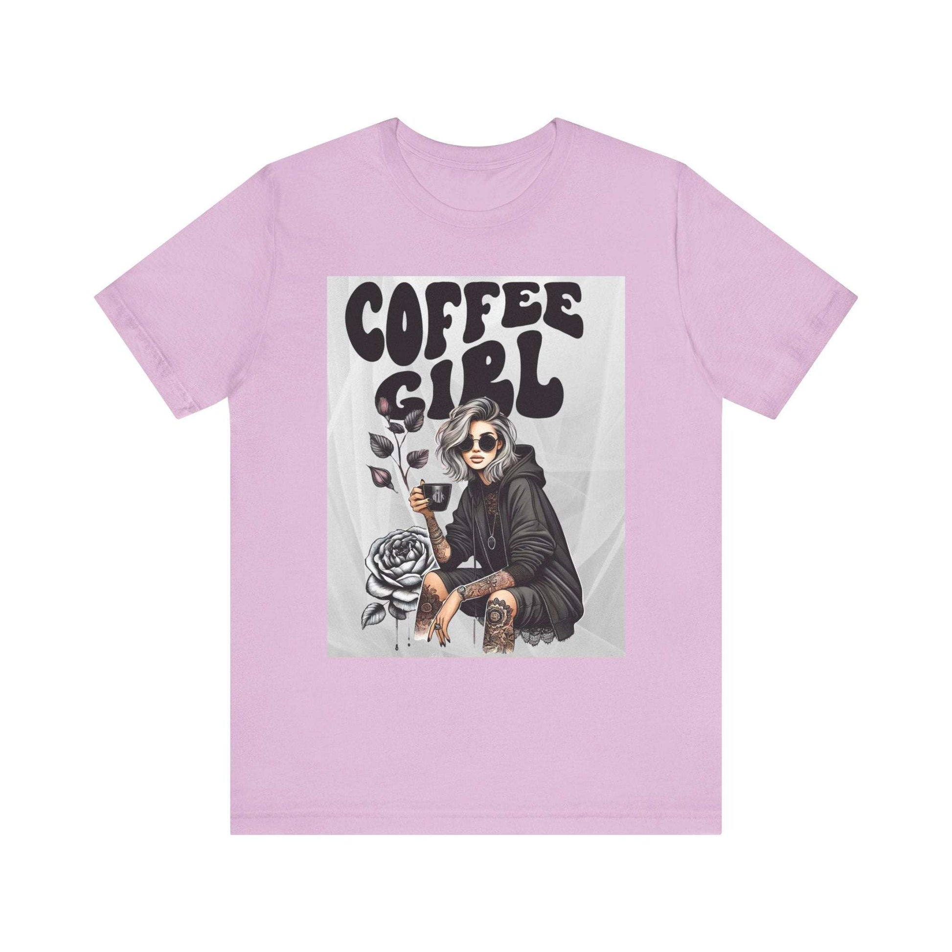 Tattooed Coffee Girl Unisex Jersey Short Sleeve Tee