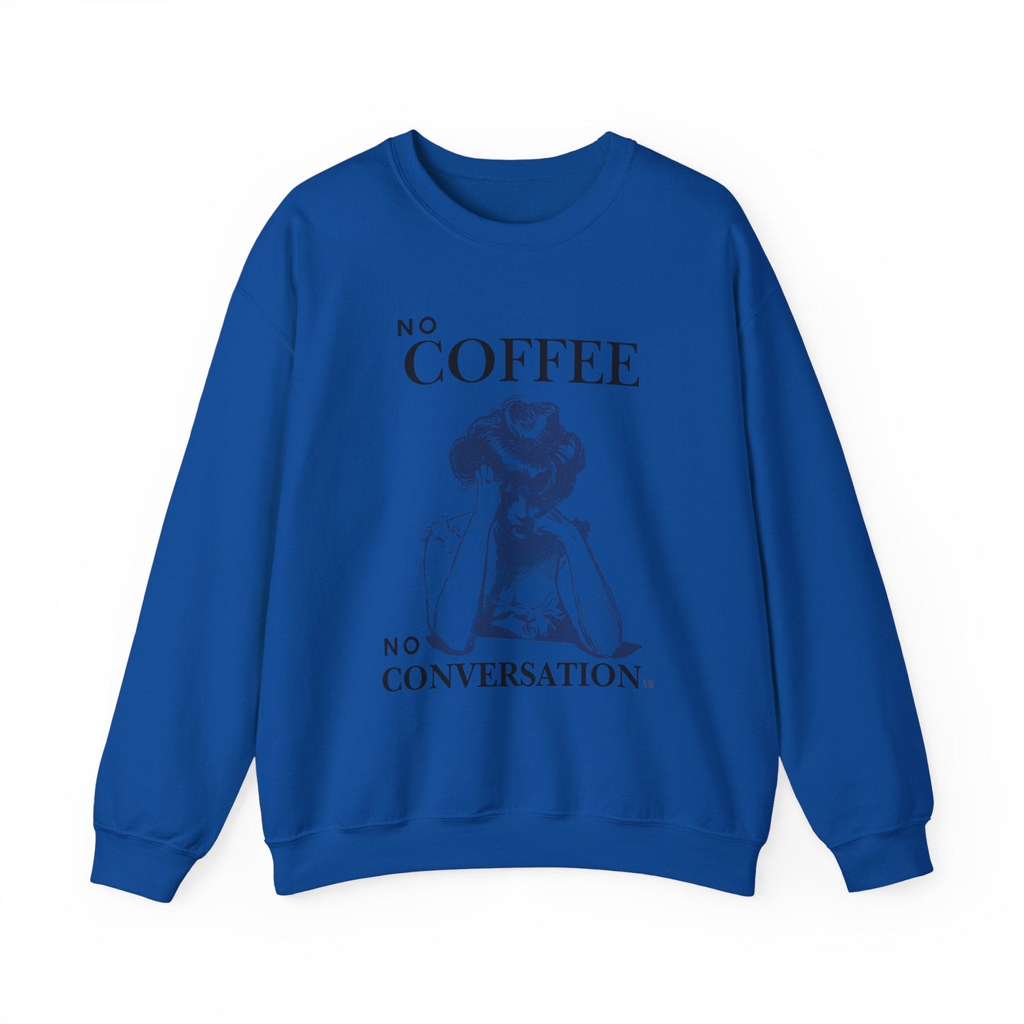 No Coffee No Conversation Unisex Heavy Blend™ Crewneck Sweatshirt