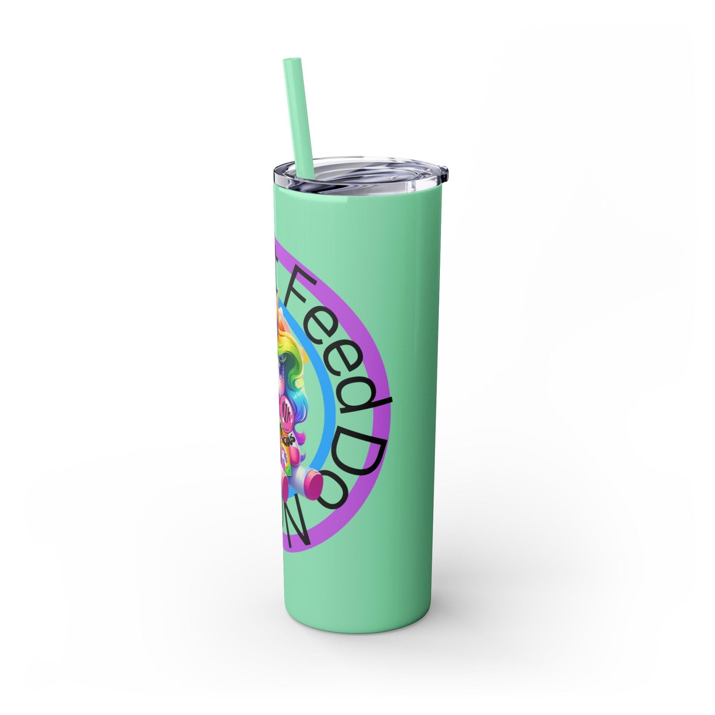 Feed Unicorn Skinny Tumbler