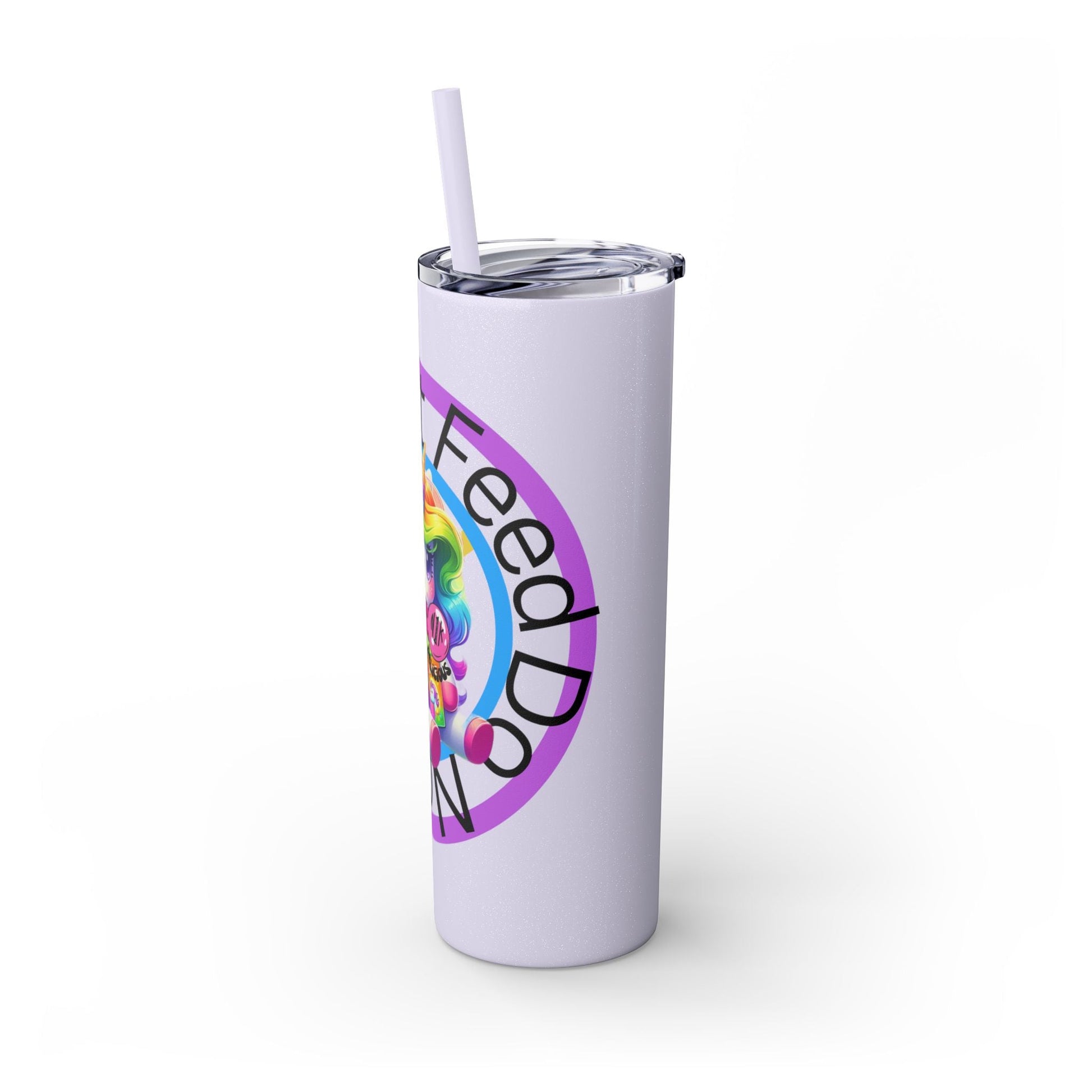 Feed Unicorn Skinny Tumbler