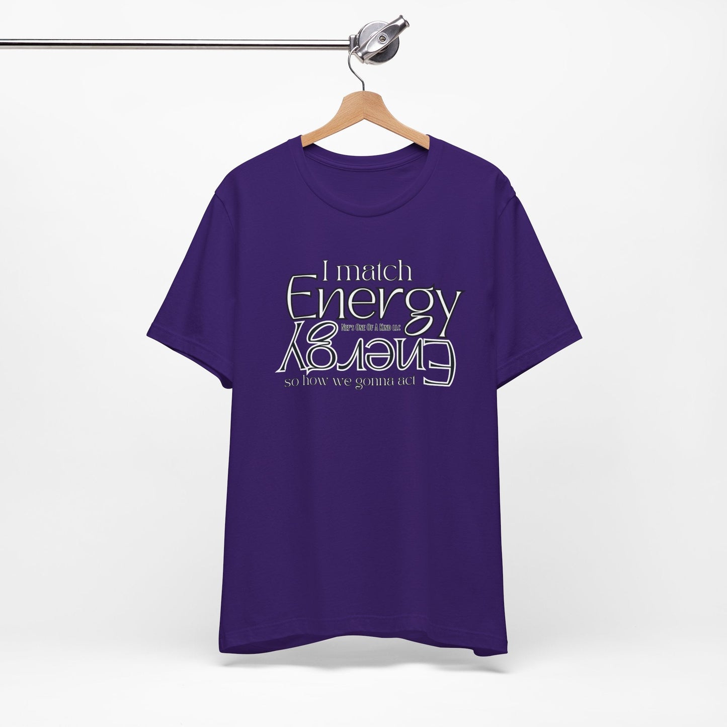 Match Energy Design Unisex Short Sleeve Tee