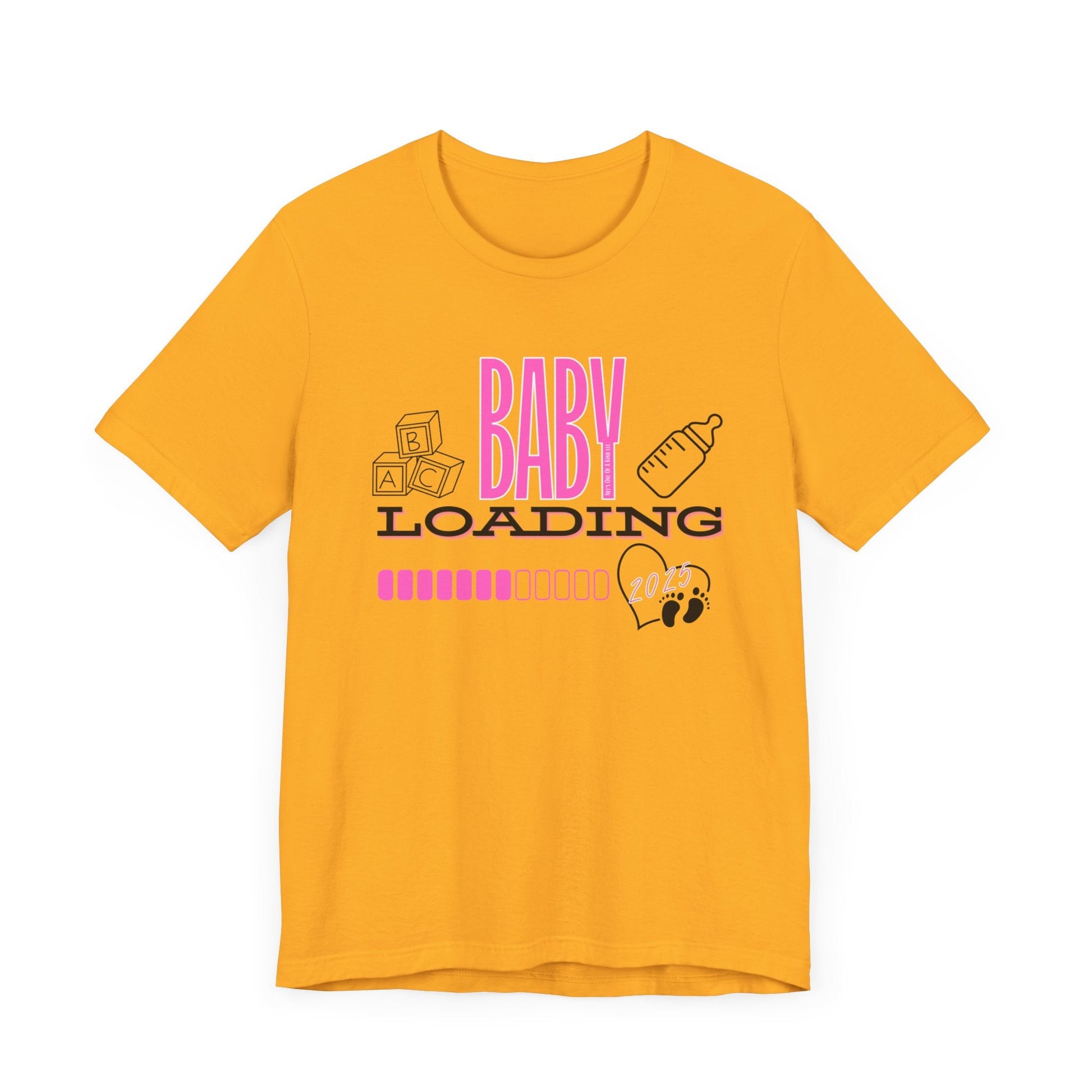 Baby Loading 2025 Pink Unisex Jersey Short Sleeve Tee