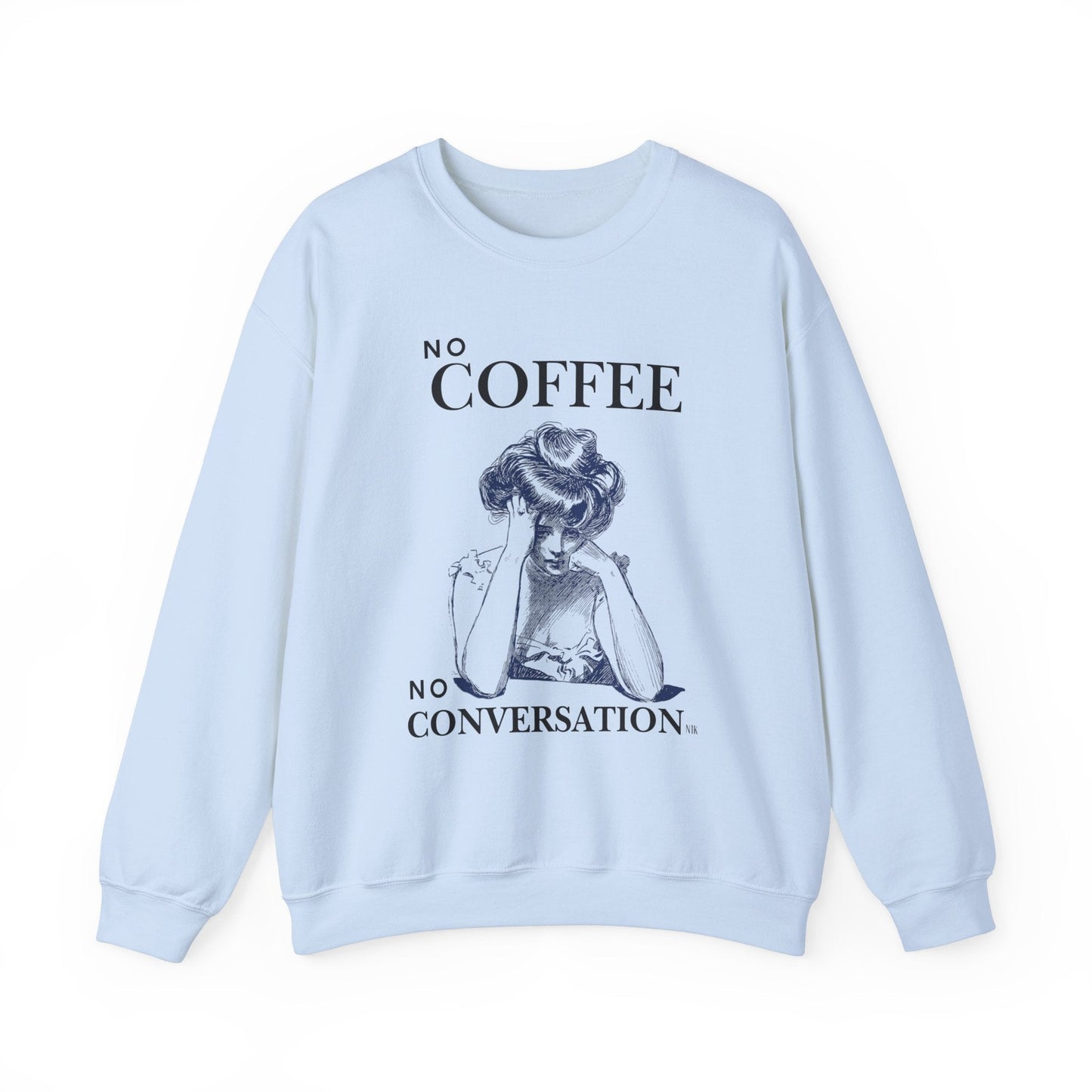 No Coffee No Conversation Unisex Heavy Blend™ Crewneck Sweatshirt