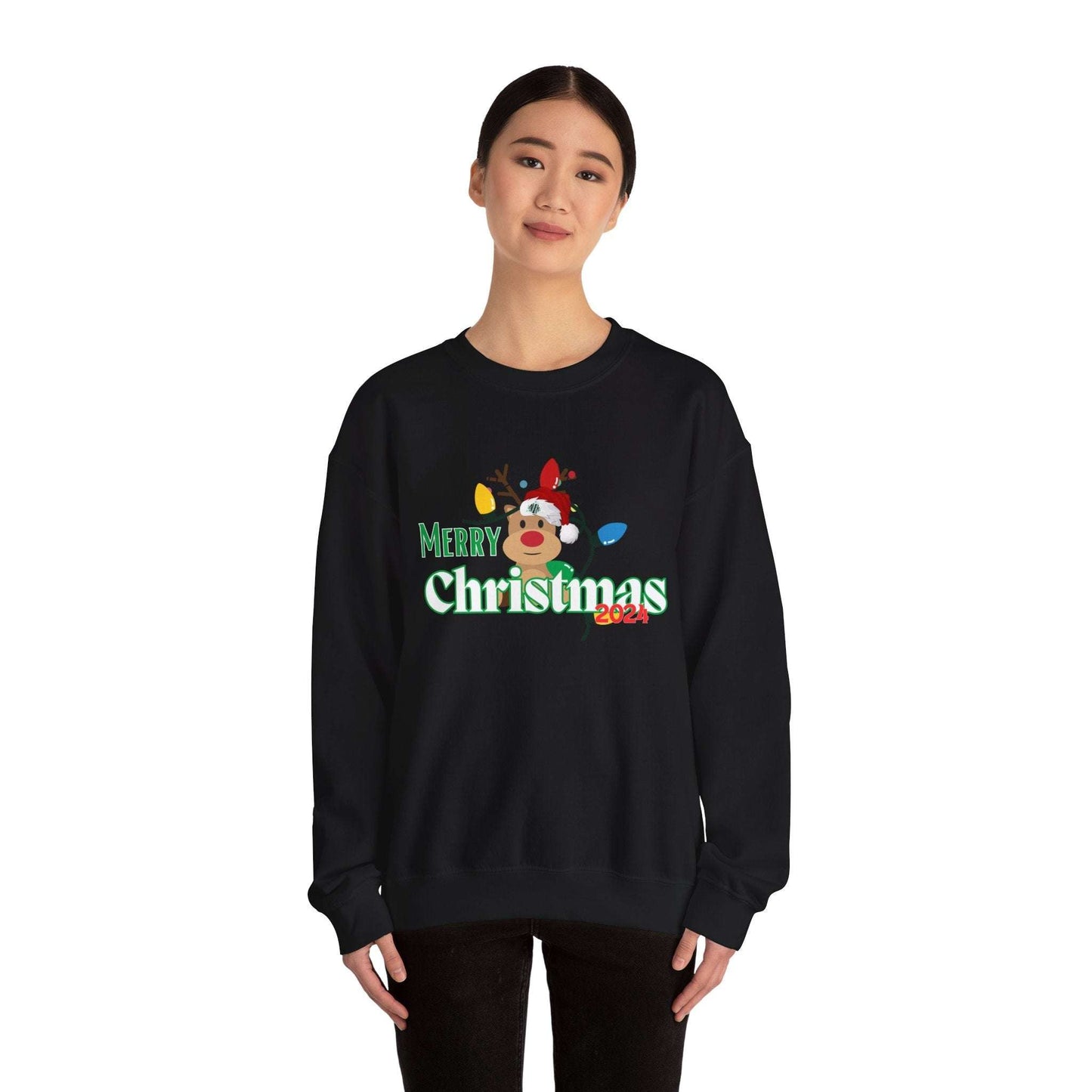 Merry Christmas 2024 Unisex Heavy Blend™ Crewneck Sweatshirt