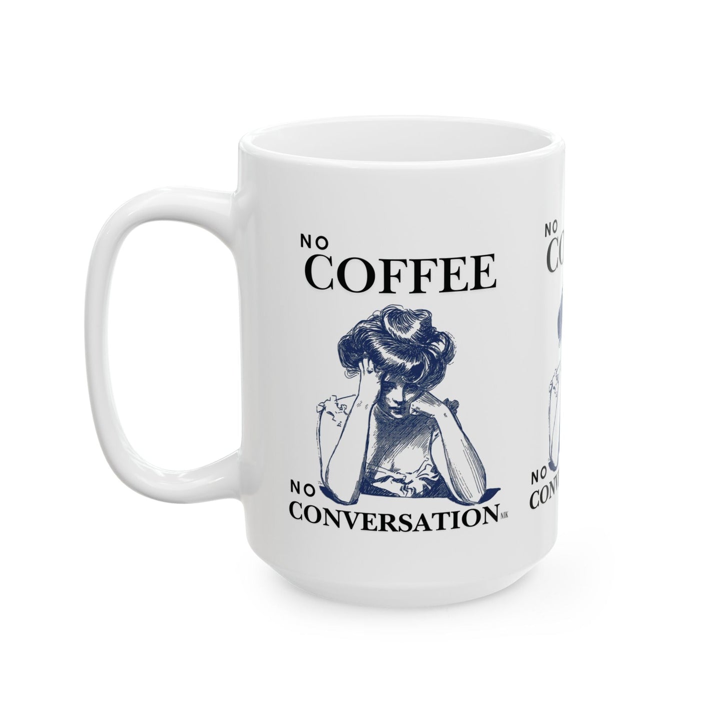 Conversation Ceramic Mug