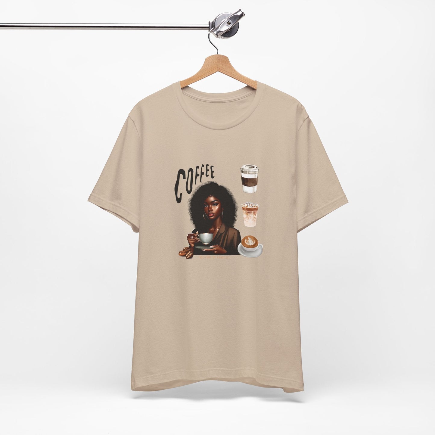 Coffee with Lady Jersey Short Sleeve Tee