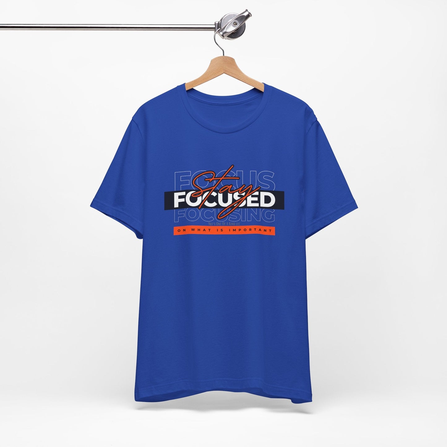 Stay Focused Unisex Jersey Short Sleeve Tee