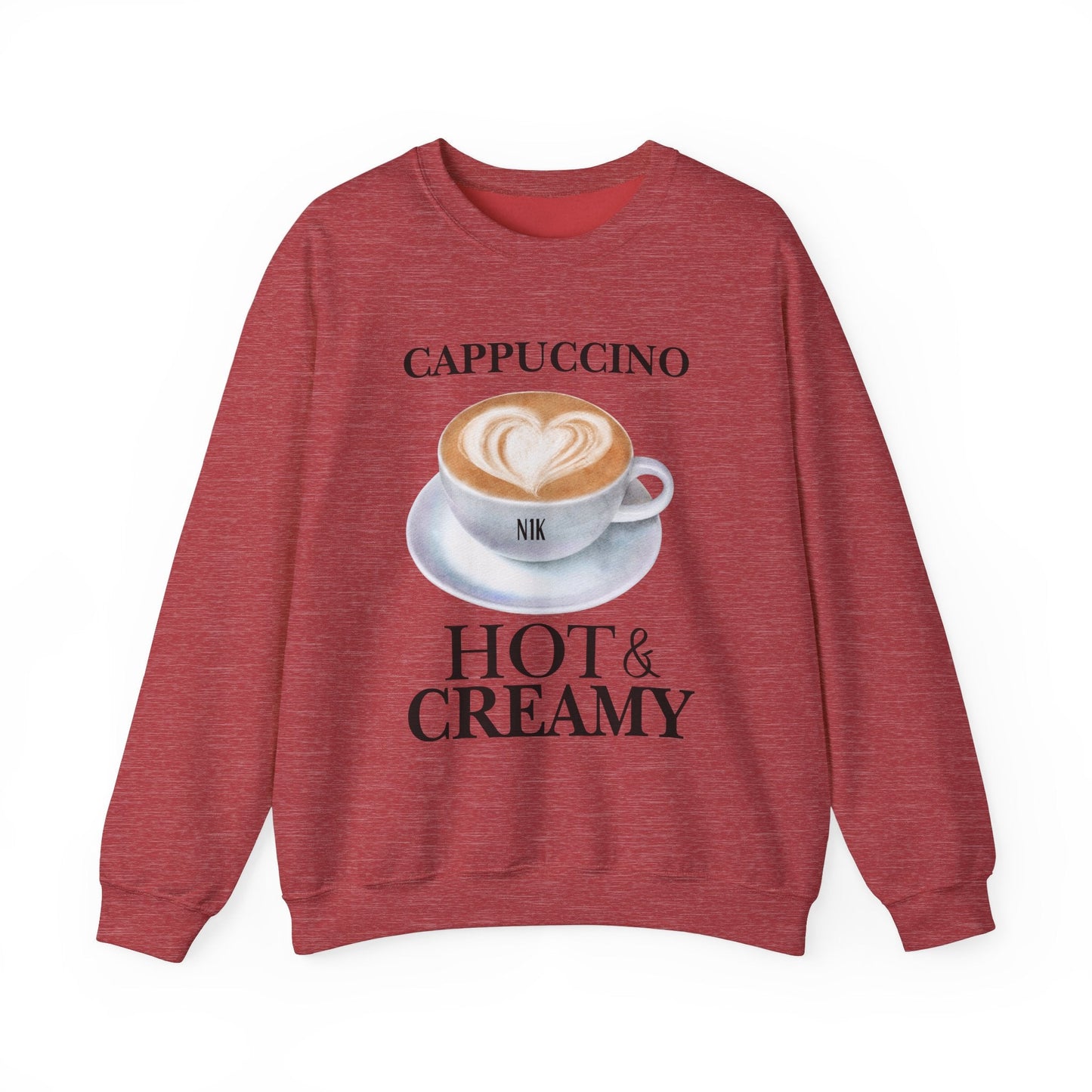 Creamy Sweatshirt Unisex Heavy Blend™ Crewneck Sweatshirt Cappuccino Hot