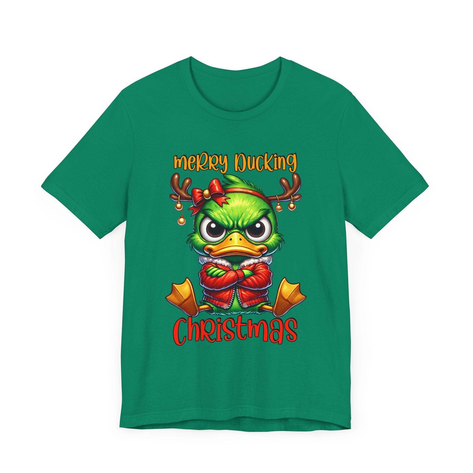 Merry Ducking Christmas Unisex Jersey Short Sleeve Tee