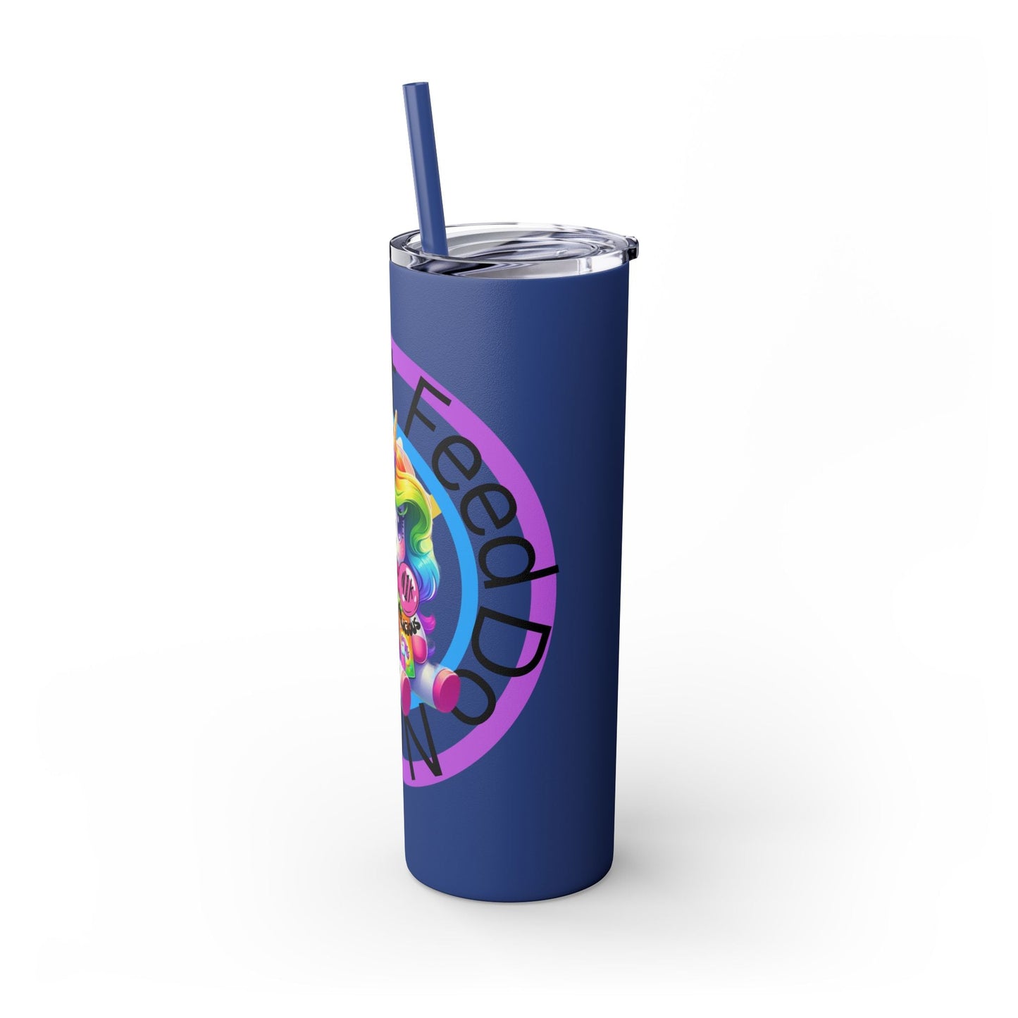 Feed Unicorn Skinny Tumbler