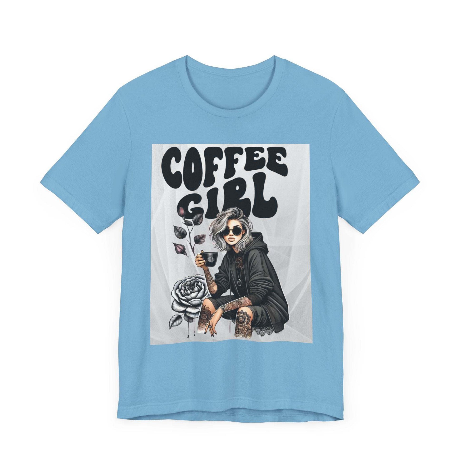 Tattooed Coffee Girl Unisex Jersey Short Sleeve Tee