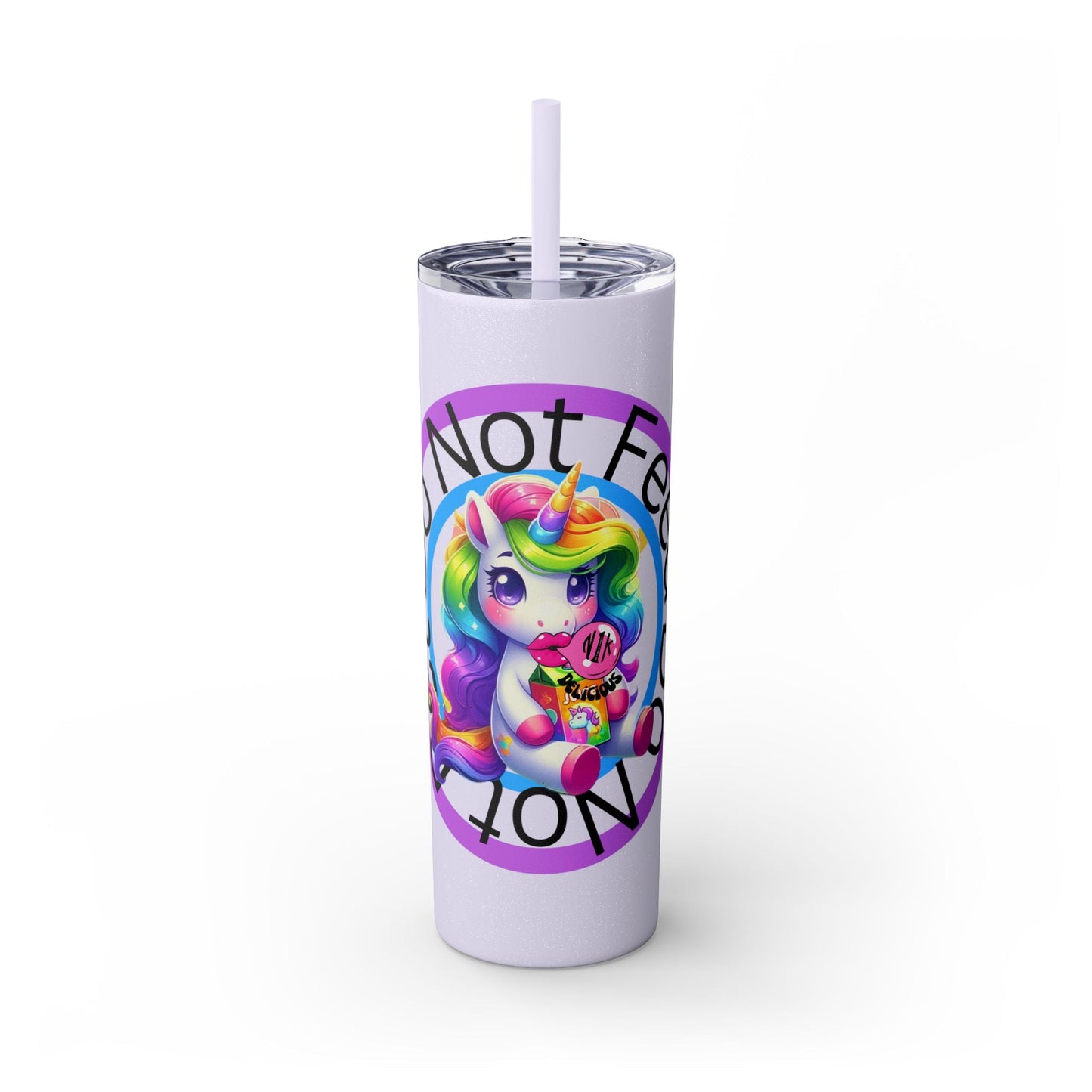 Feed Unicorn Skinny Tumbler