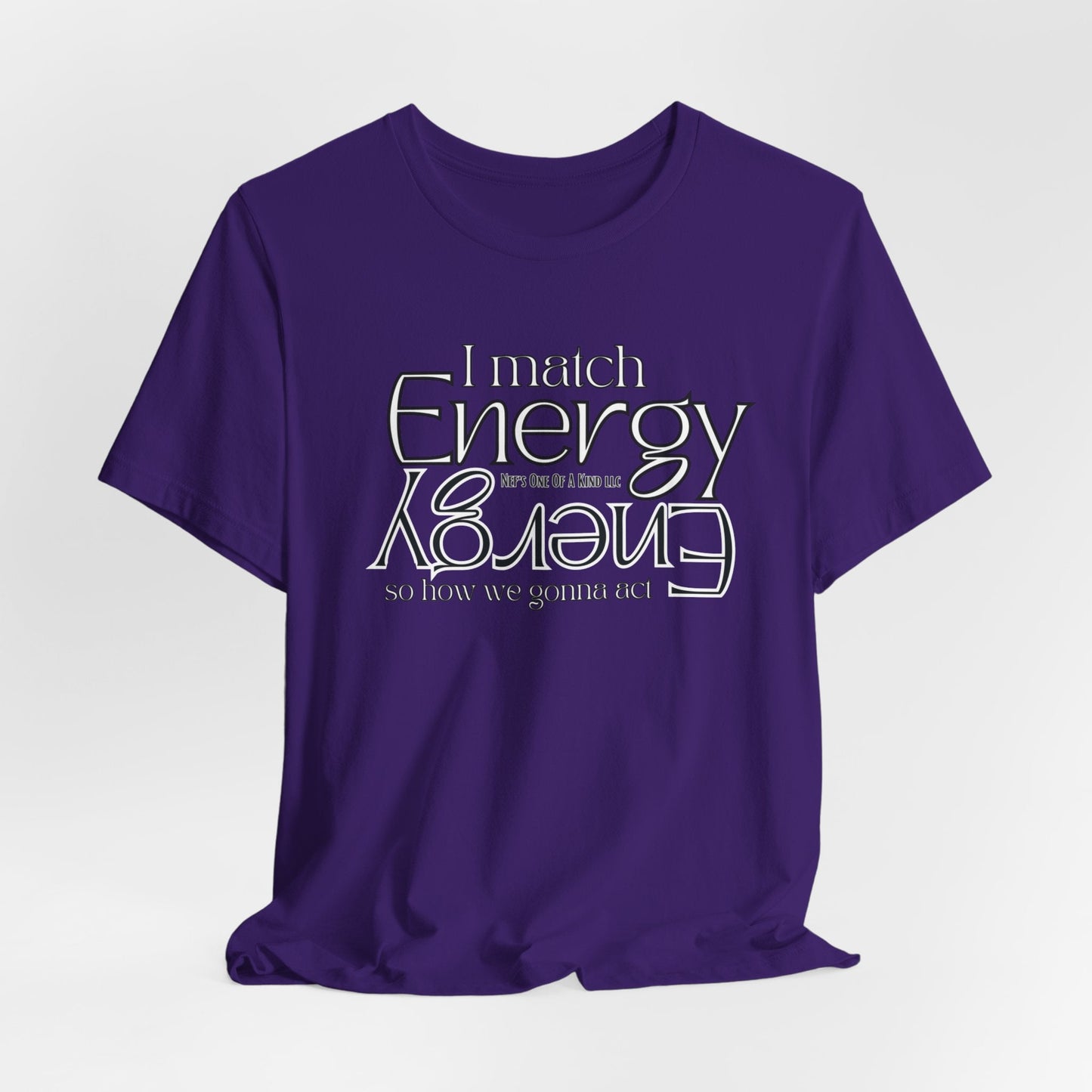 Match Energy Design Unisex Short Sleeve Tee