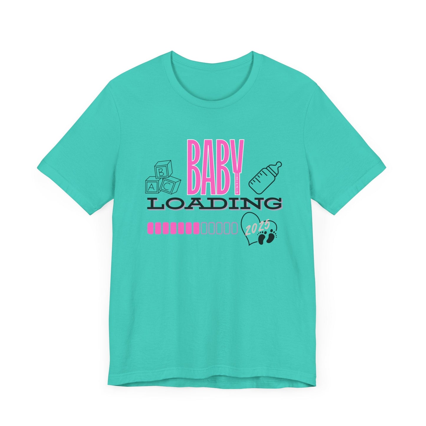 Baby Loading 2025 Pink Unisex Jersey Short Sleeve Tee