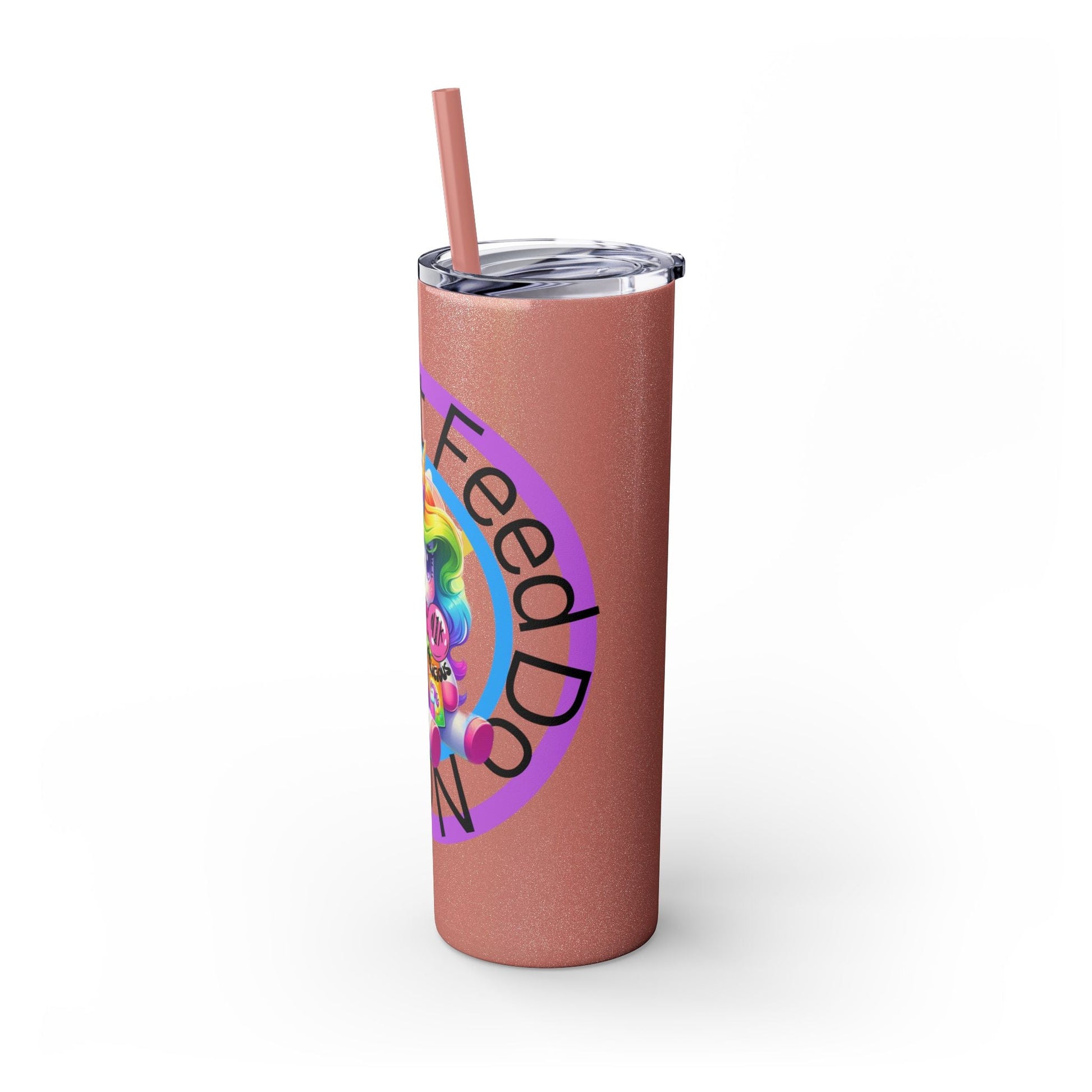 Feed Unicorn Skinny Tumbler