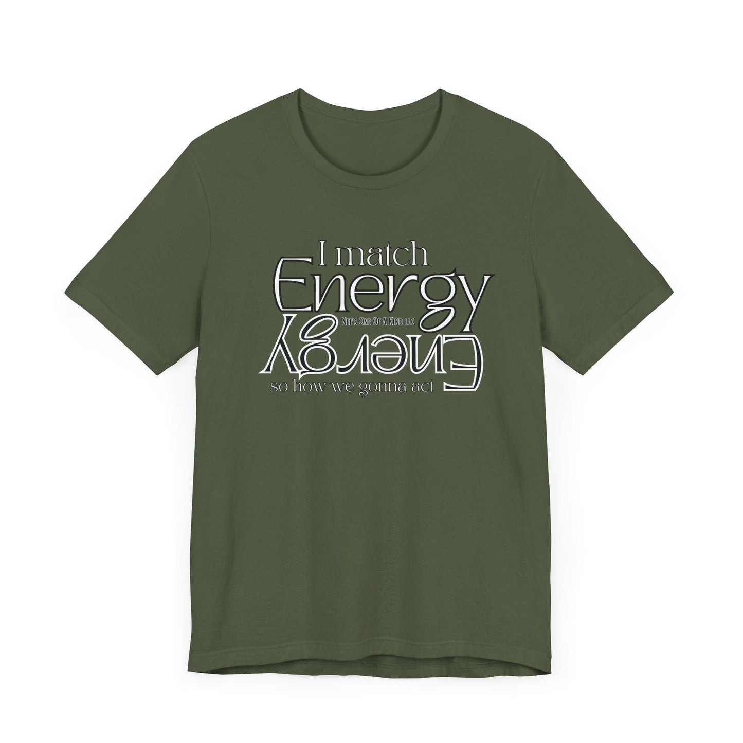 Match Energy Design Unisex Short Sleeve Tee