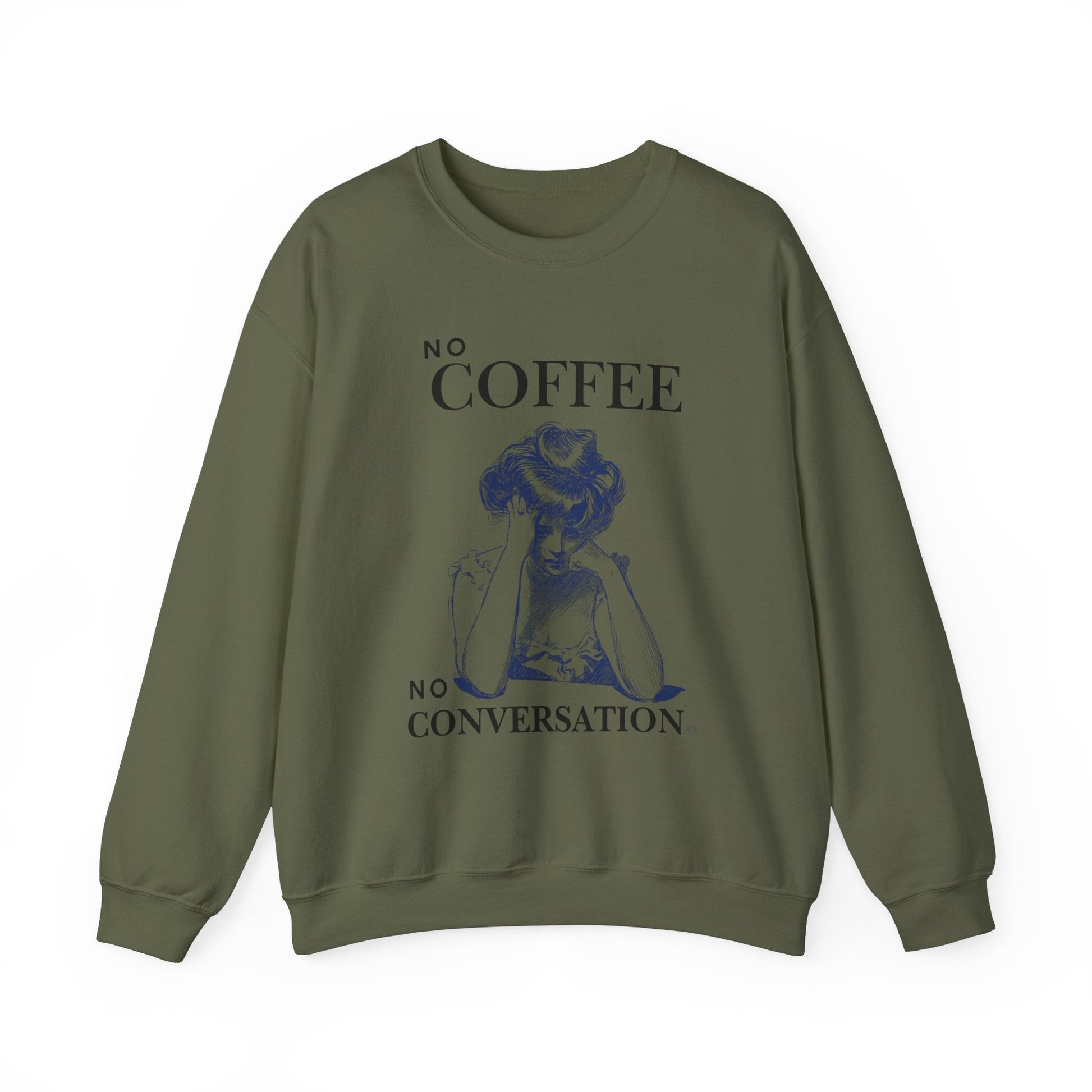 No Coffee No Conversation Unisex Heavy Blend™ Crewneck Sweatshirt